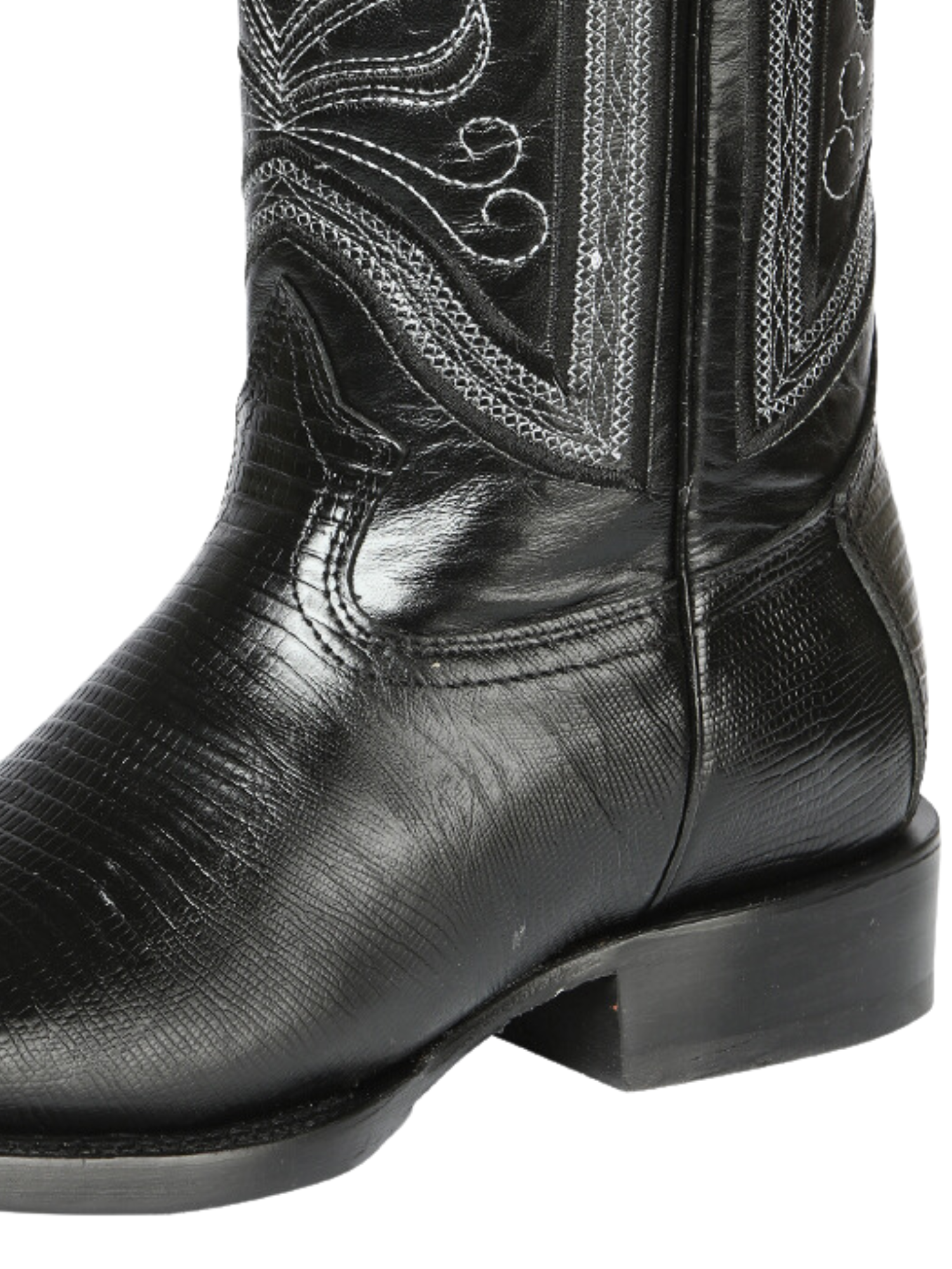 Botas Vaqueras Rodeo Imitacion de Lizard Grabado en Piel Vacuno para Hombre 'El General' - ID: 44666