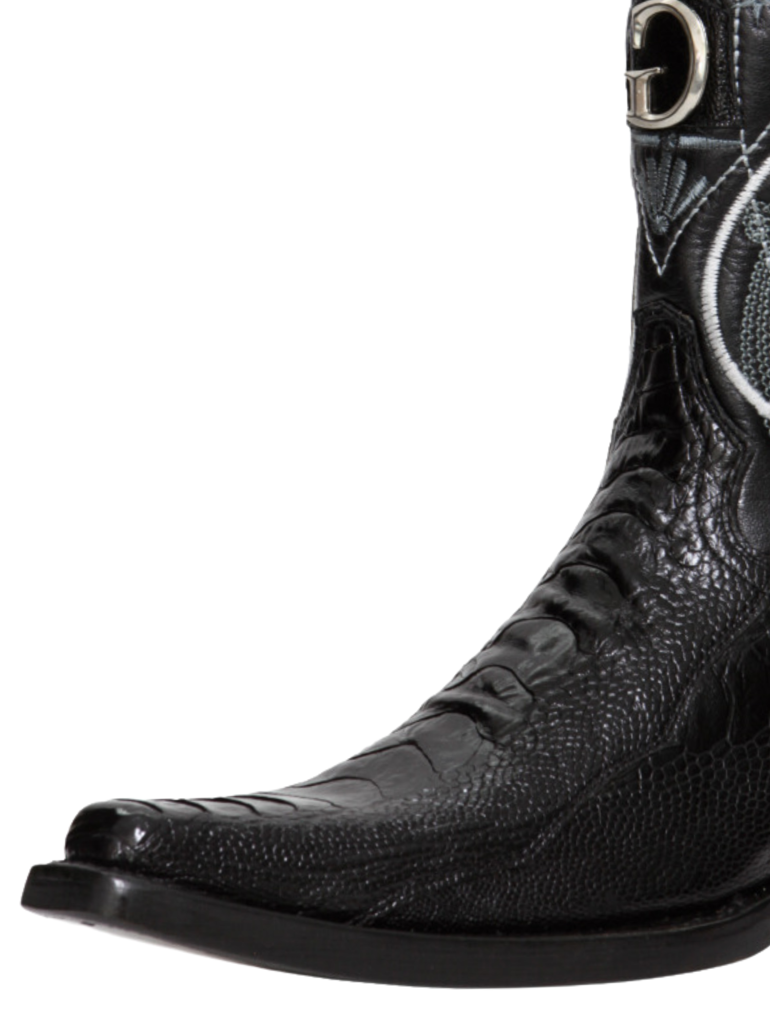 Botas Vaqueras Exoticas de Pata de Avestruz Original para Hombre 'El General' - ID: 45067