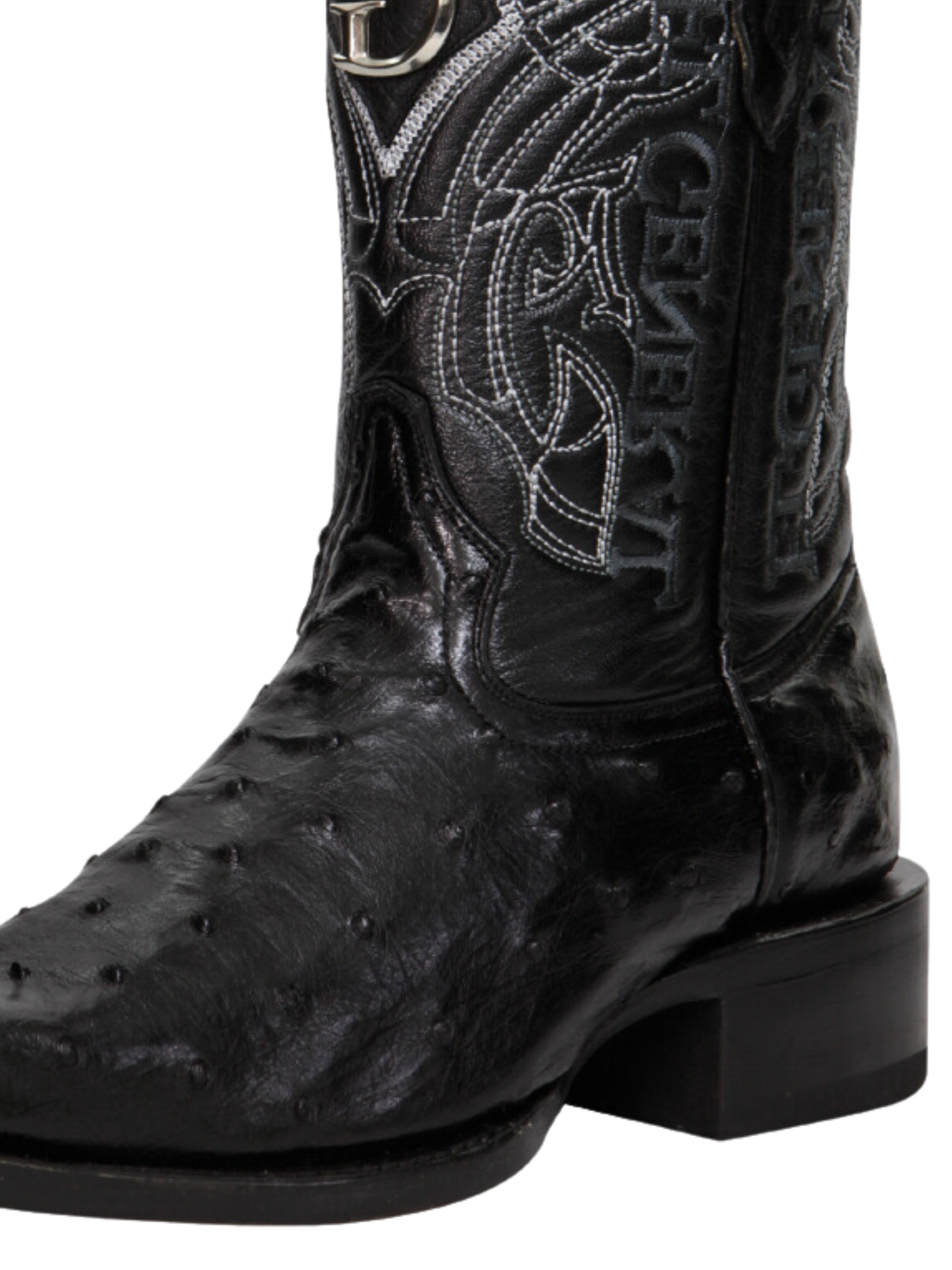 Botas Vaqueras Exoticas de Avestruz Original para Hombre 'El General' - ID: 45075