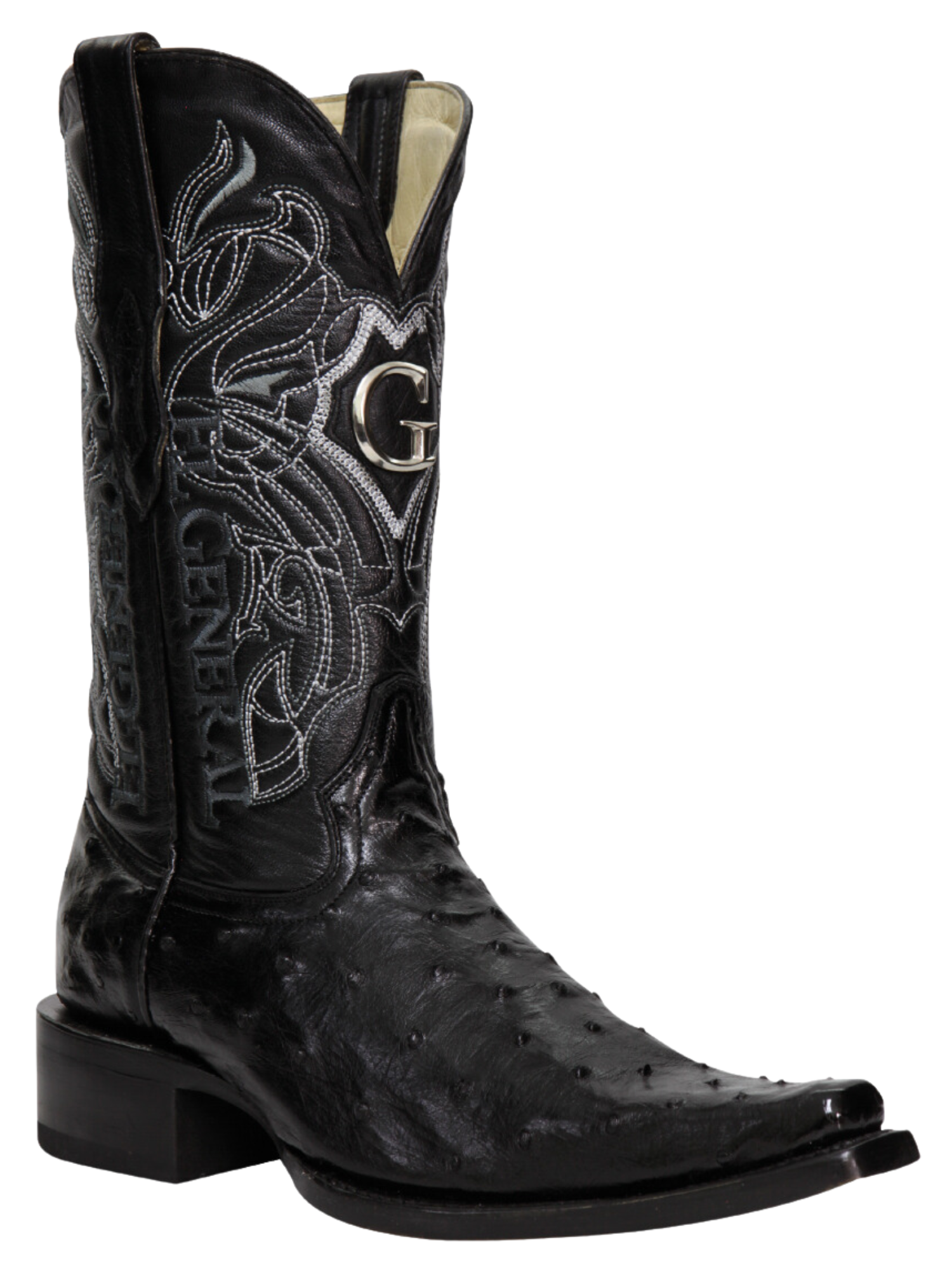 Botas Vaqueras Exoticas de Avestruz Original para Hombre 'El General' - ID: 45075