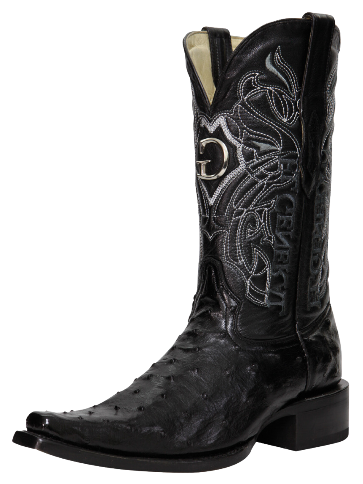 Botas Vaqueras Exoticas de Avestruz Original para Hombre 'El General' - ID: 45075