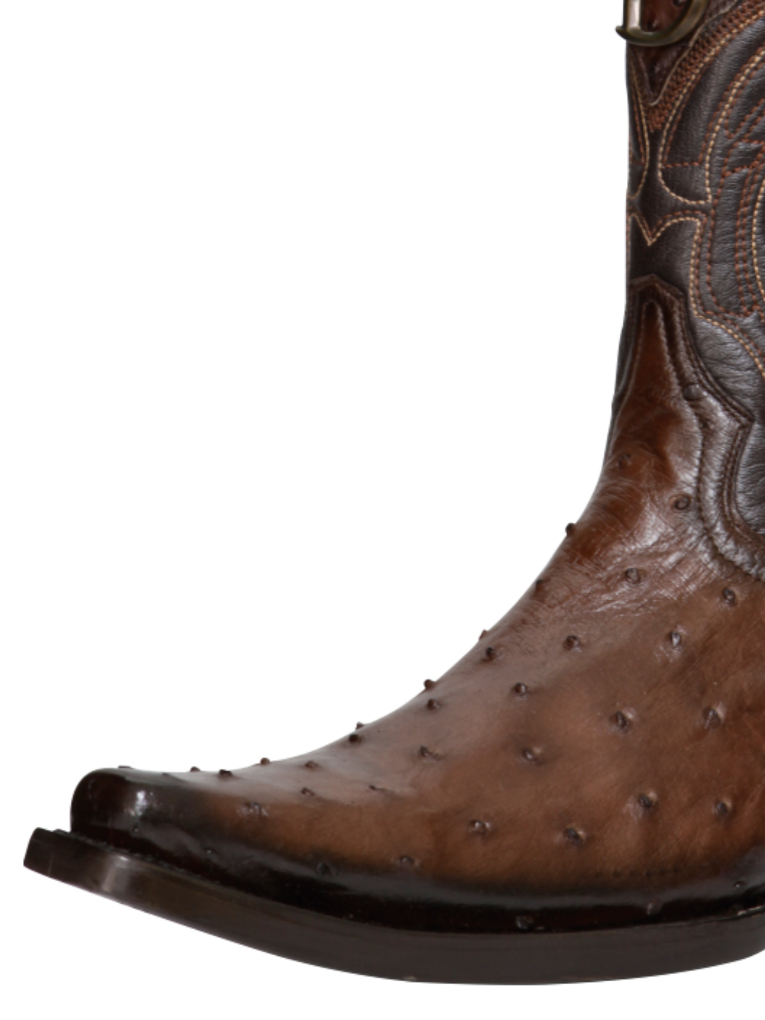 Botas Vaqueras Exoticas de Avestruz Original para Hombre 'El General' - ID: 45076