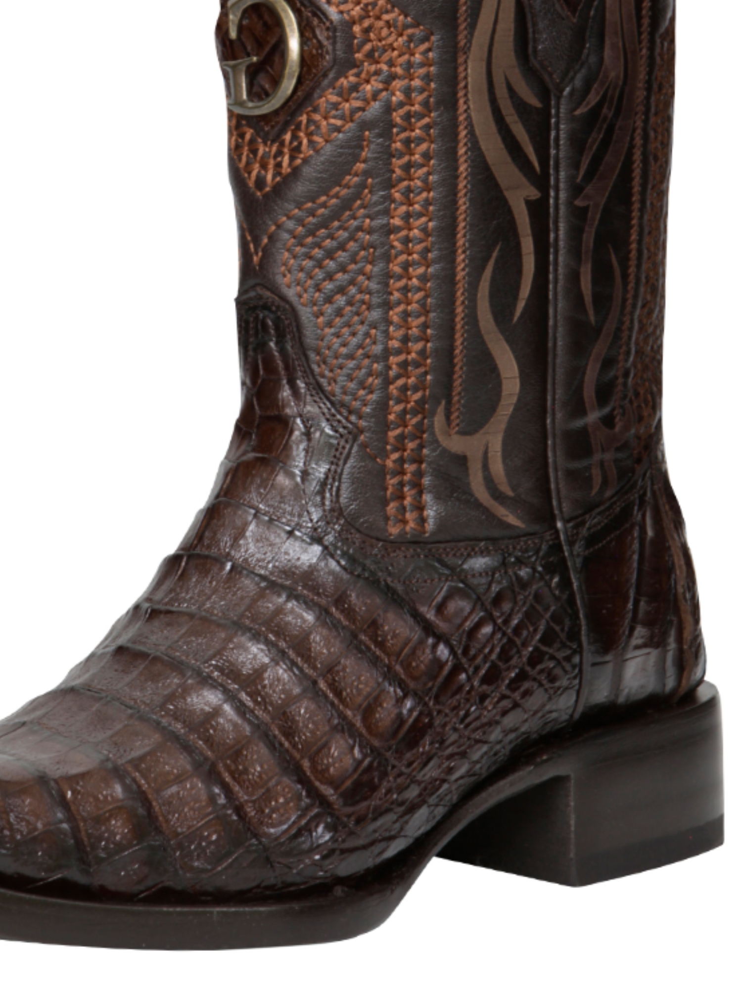 Botas Vaqueras Exoticas de Caiman Belly Original para Hombre 'El General' - ID: 45079