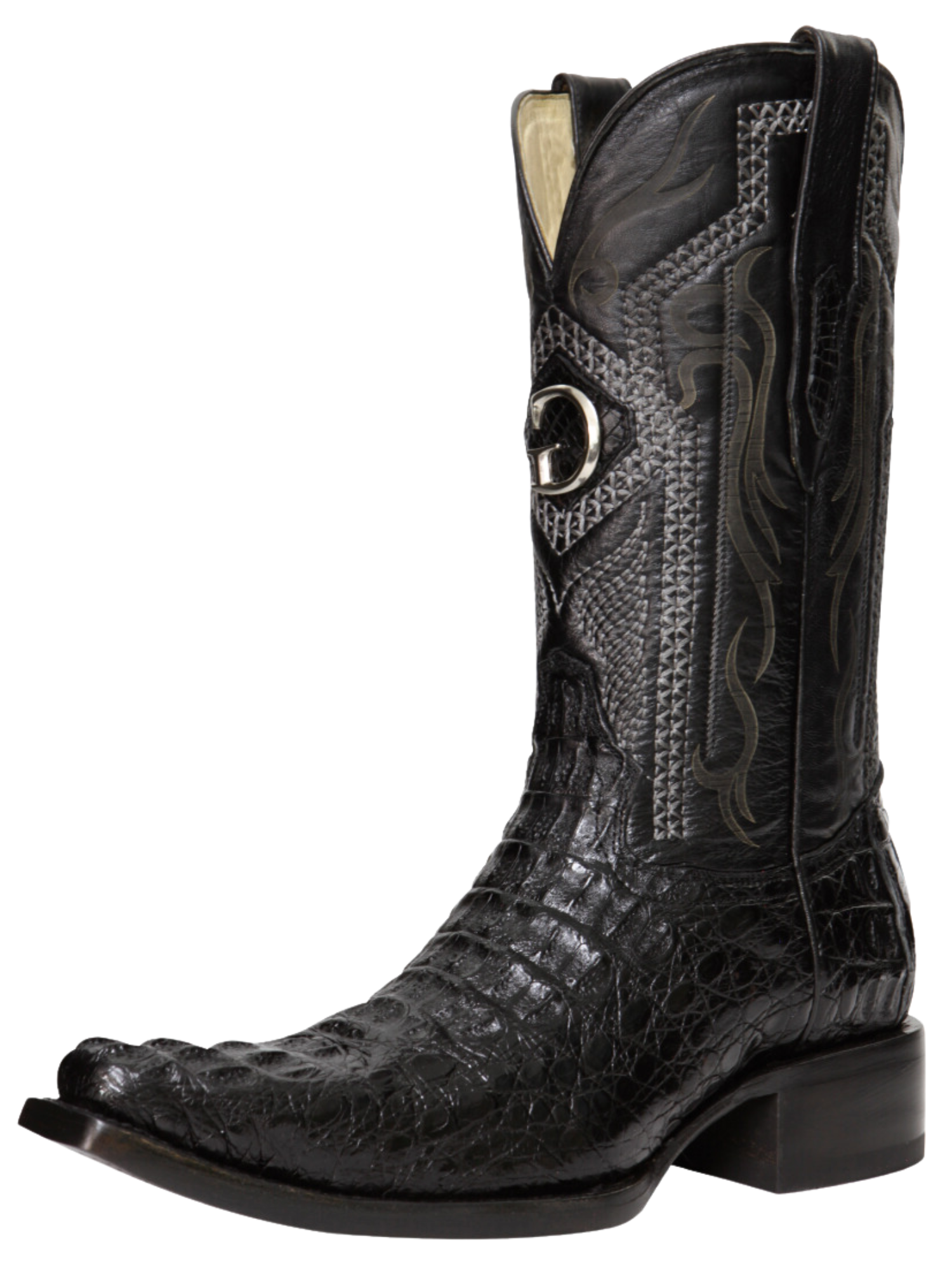 Botas Vaqueras Exoticas de Caiman Nuca Original para Hombre 'El General' - ID: 45081