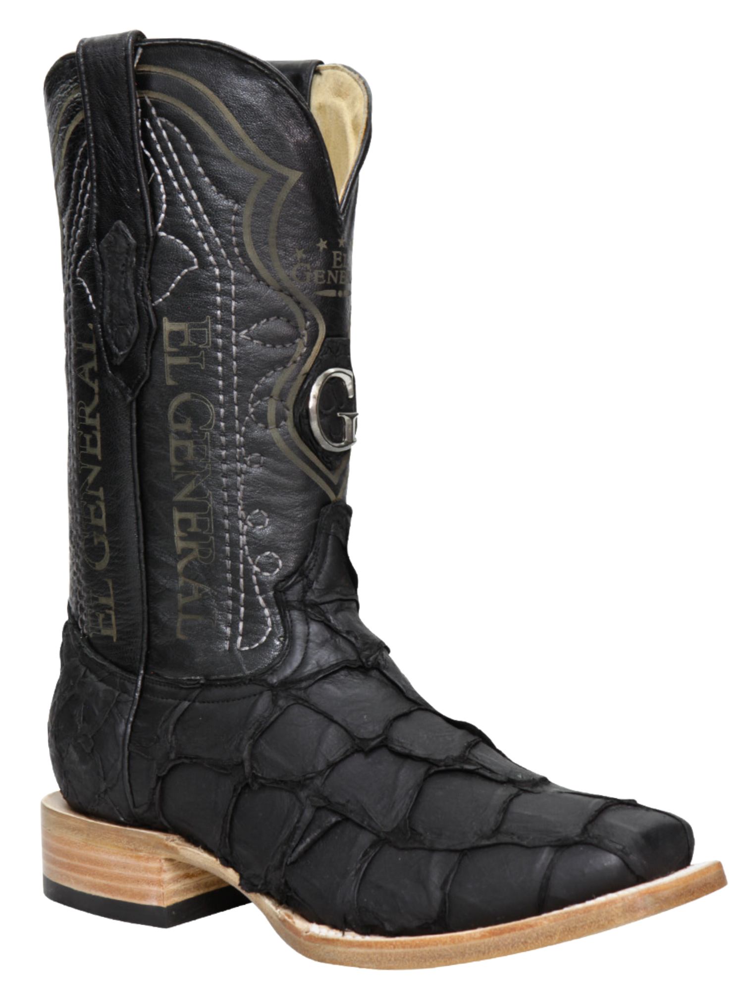 Botas Vaqueras Exoticas de Monster Fish Original para Hombre 'El General' - ID: 45083