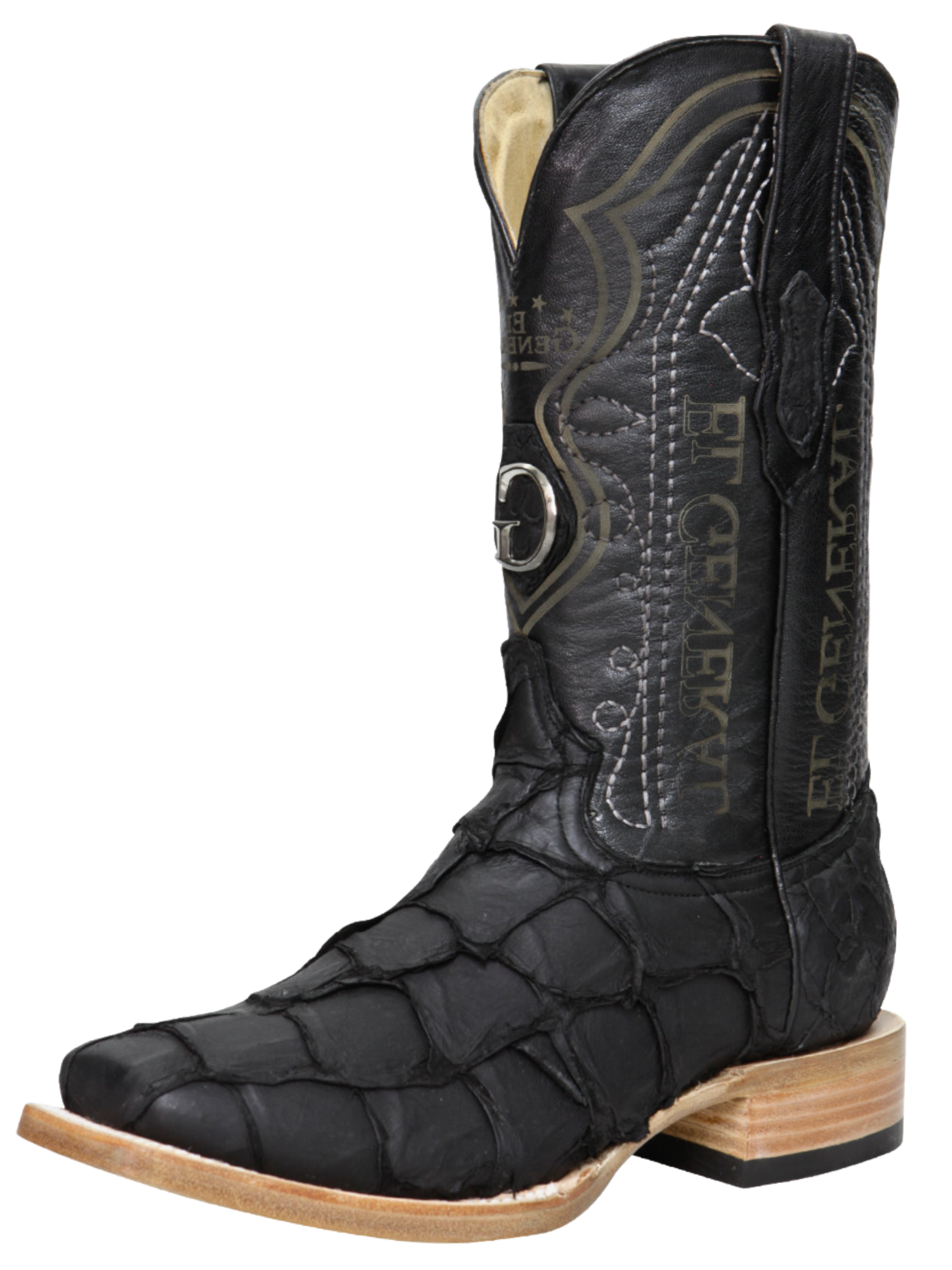 Botas Vaqueras Exoticas de Monster Fish Original para Hombre 'El General' - ID: 45083