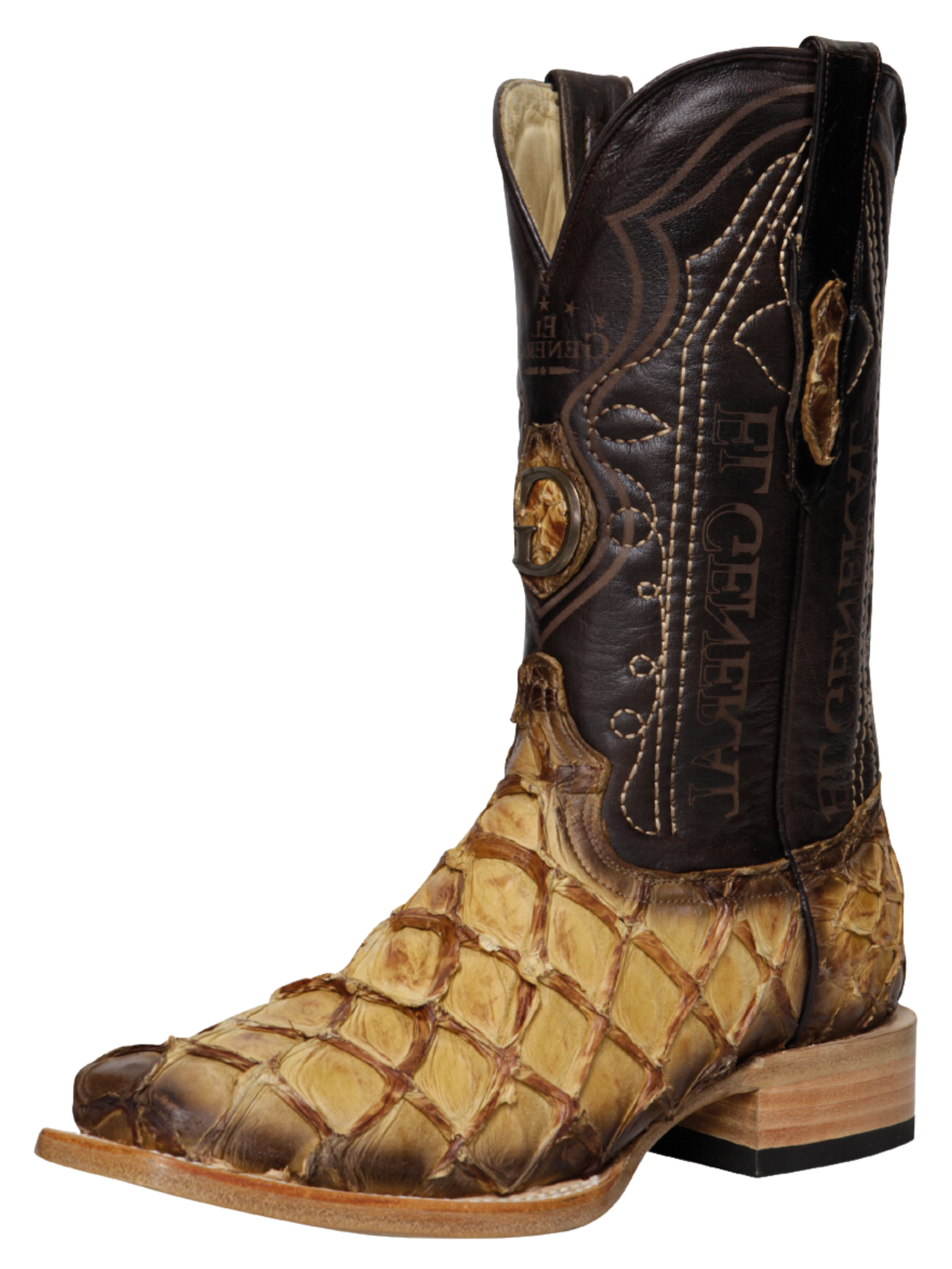Botas Vaqueras Exoticas de Monster Fish Original para Hombre 'El General' - ID: 45086