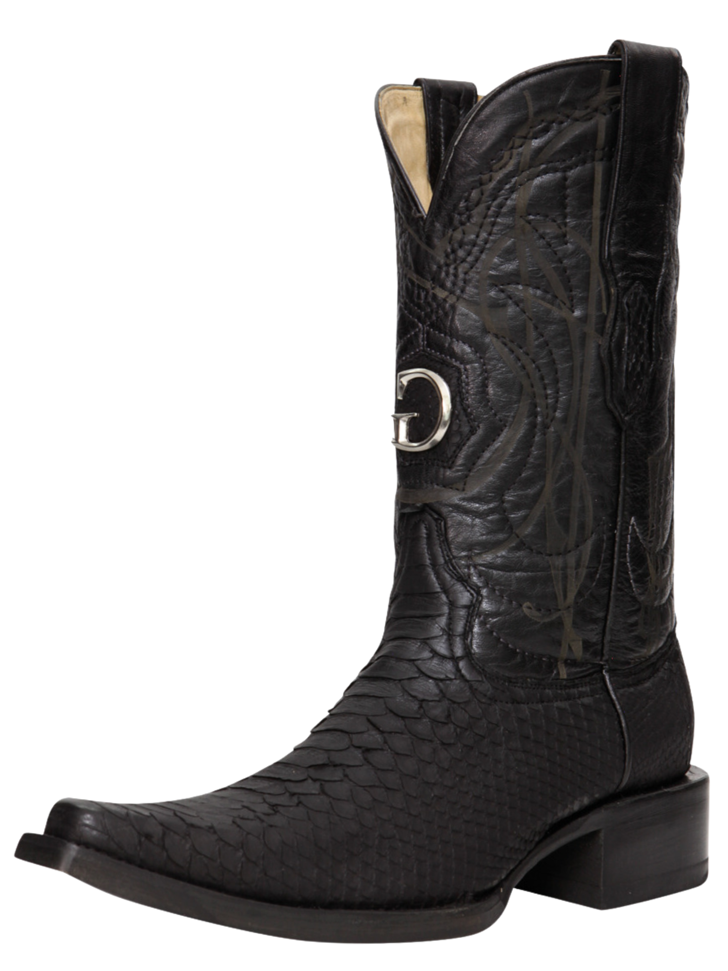 Botas Vaqueras Exoticas de Python Original para Hombre 'El General' - ID: 45087