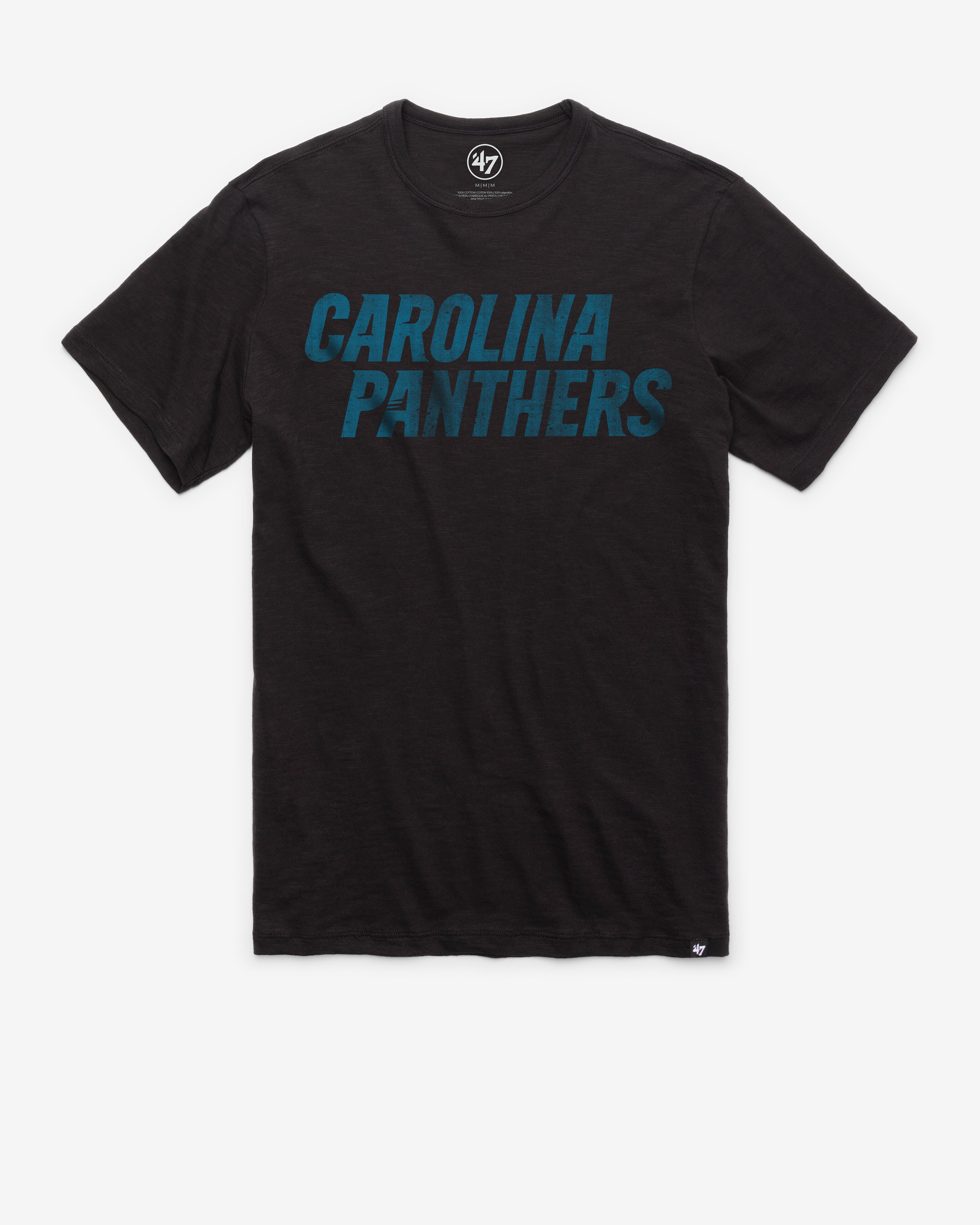 CAROLINA PANTHERS GRIT WORDMARK '47 SCRUM TEE