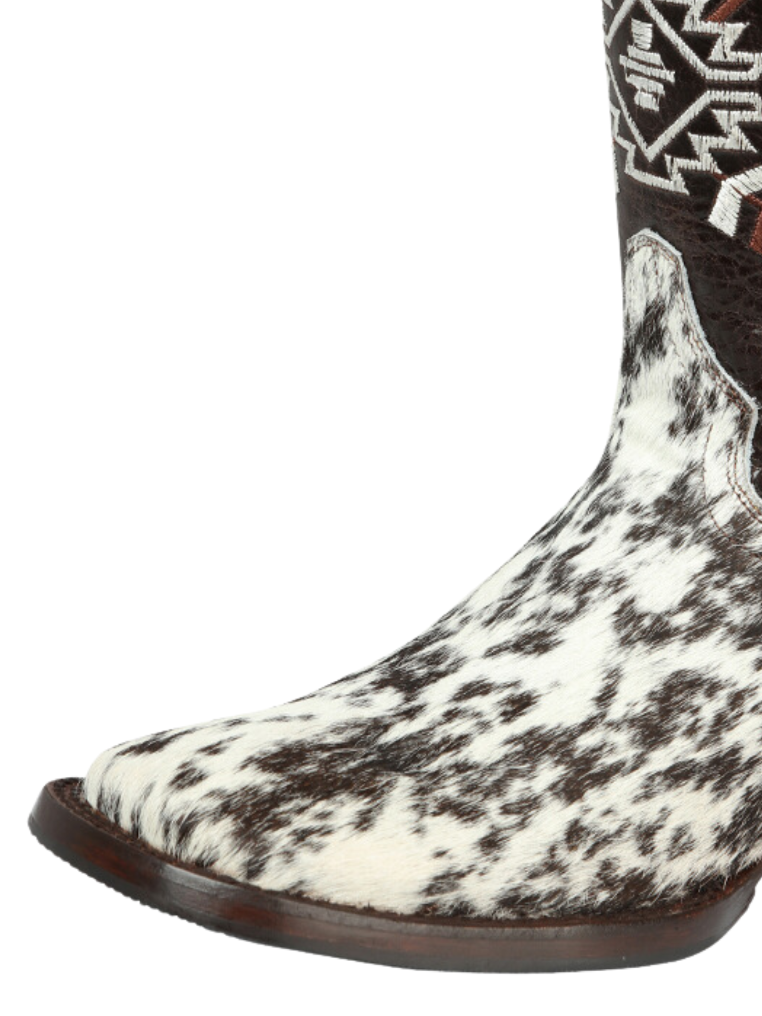 Botas Vaqueras Rodeo Clasicas de Cuero con Pelo de Vaca para Hombre 'El General' - ID: 44862