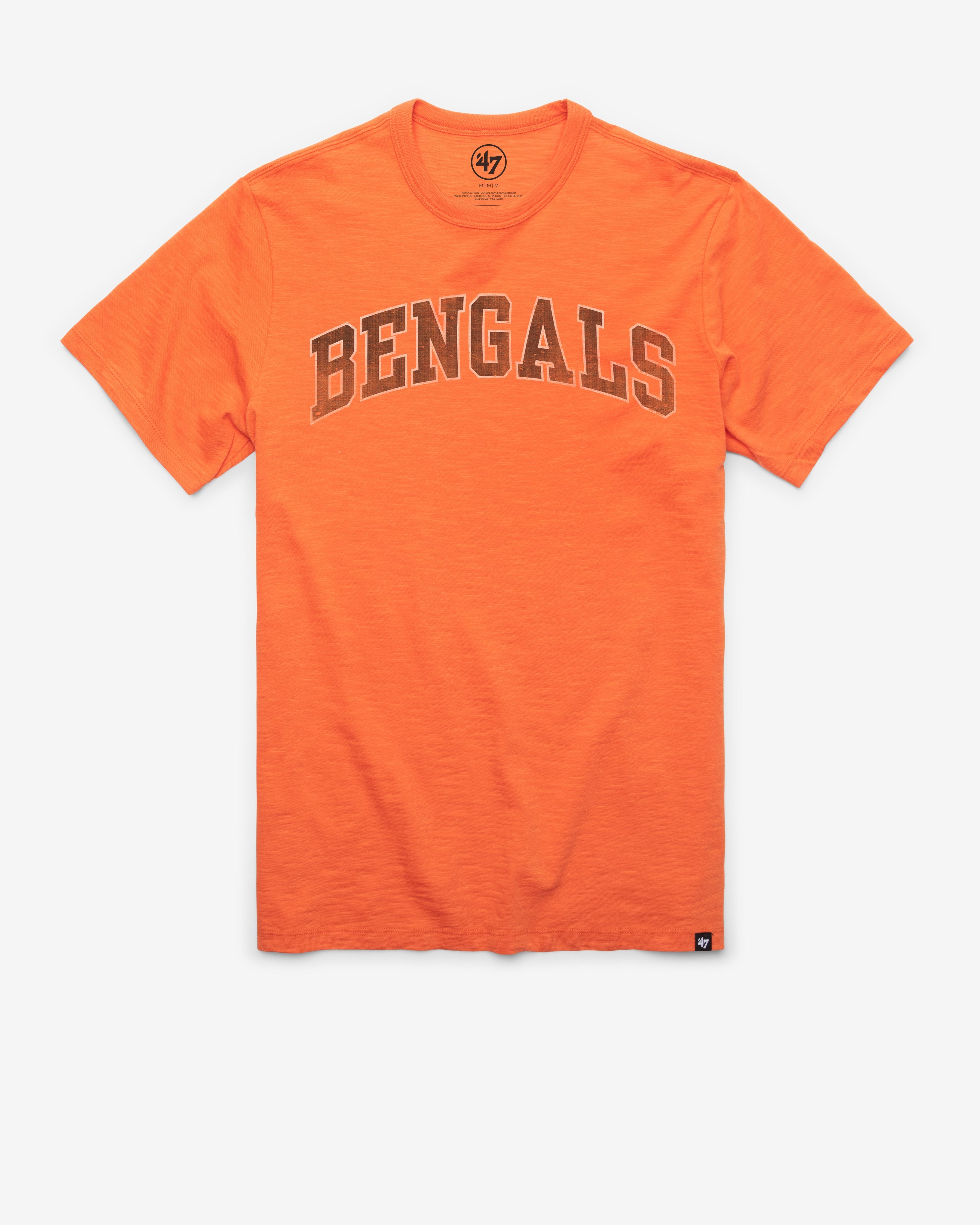 CINCINNATI BENGALS GRIT WORDMARK '47 SCRUM TEE