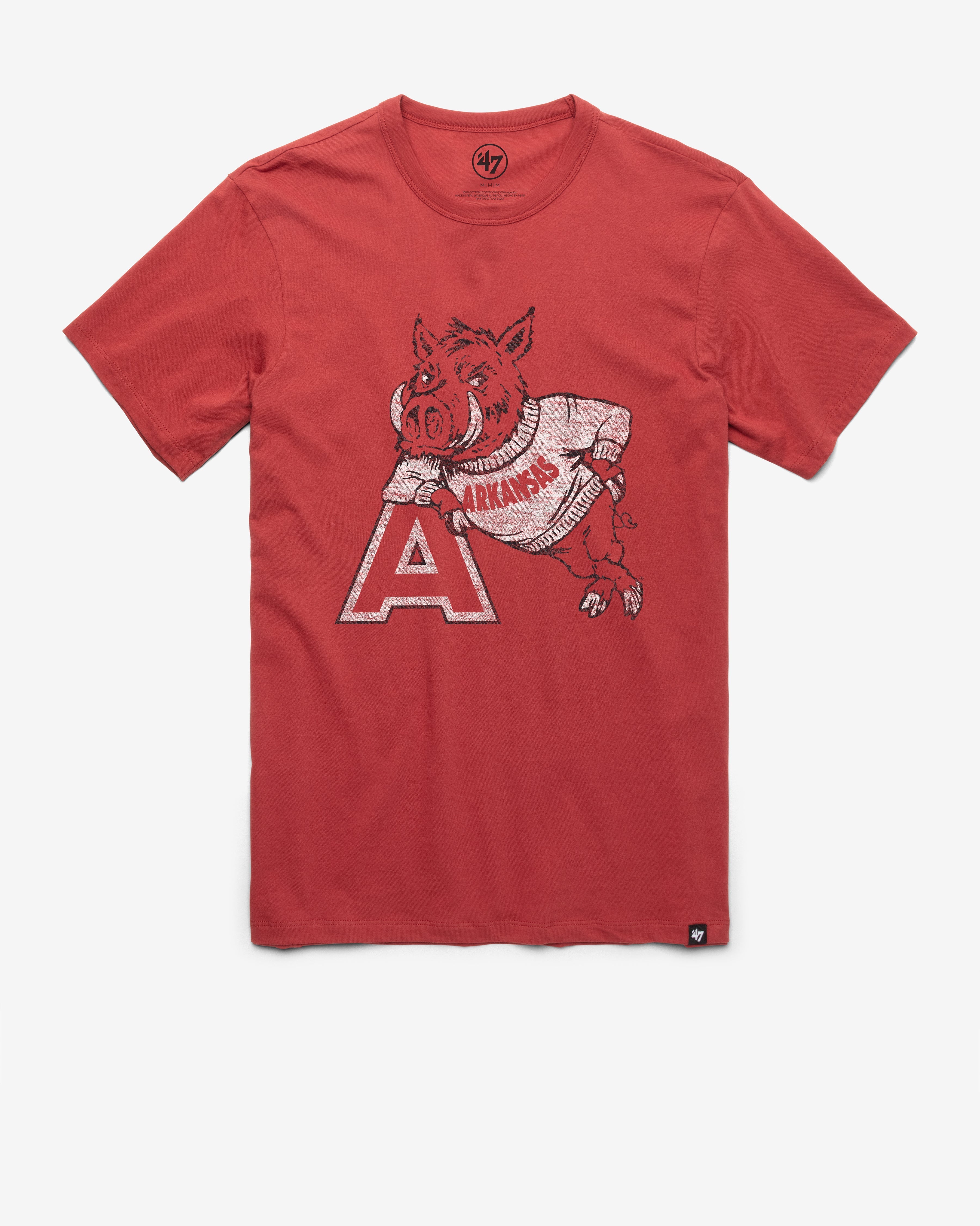 ARKANSAS RAZORBACKS VINTAGE PREMIER '47 FRANKLIN TEE