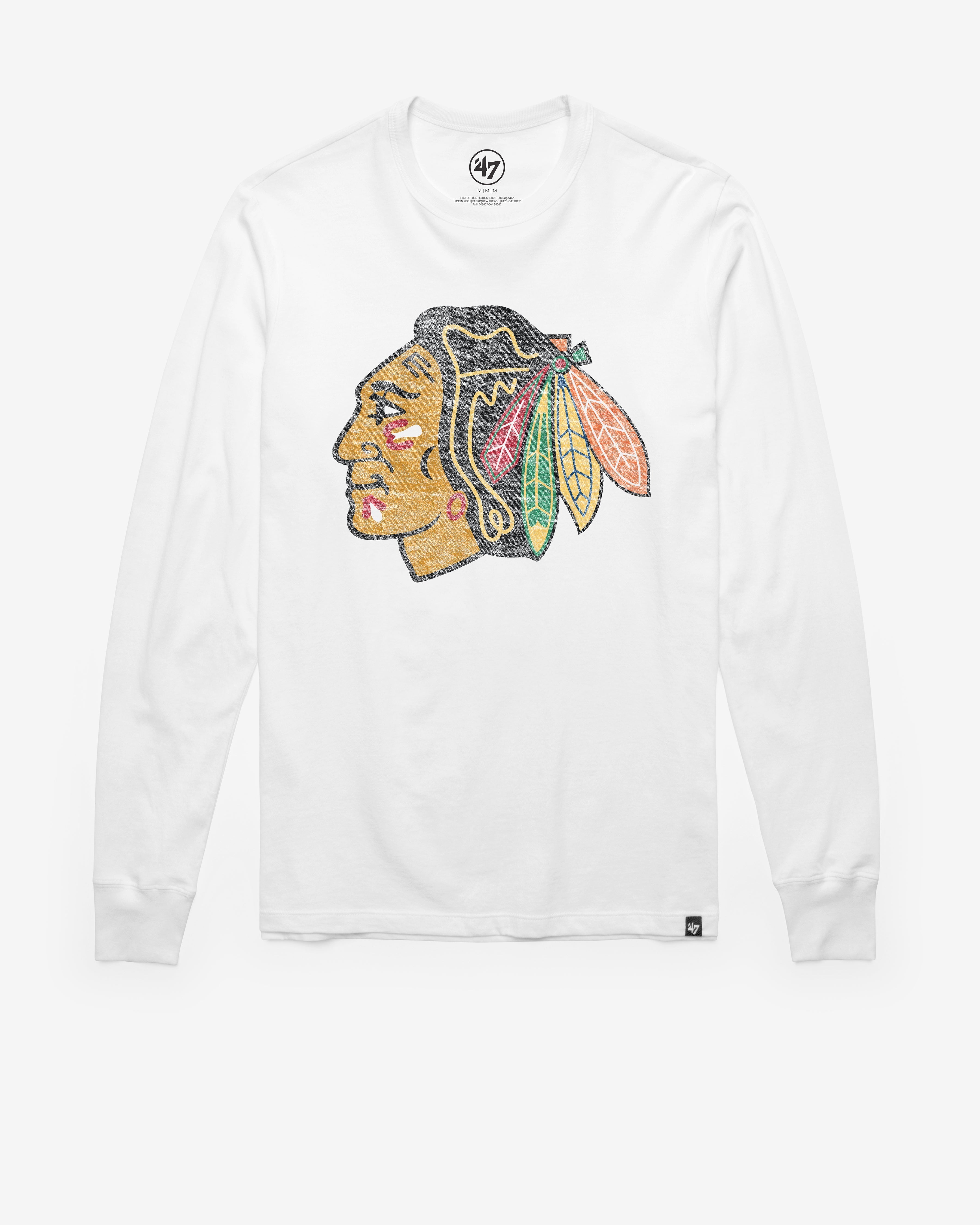 CHICAGO BLACKHAWKS PREMIER '47 FRANKLIN LONG SLEEVE TEE