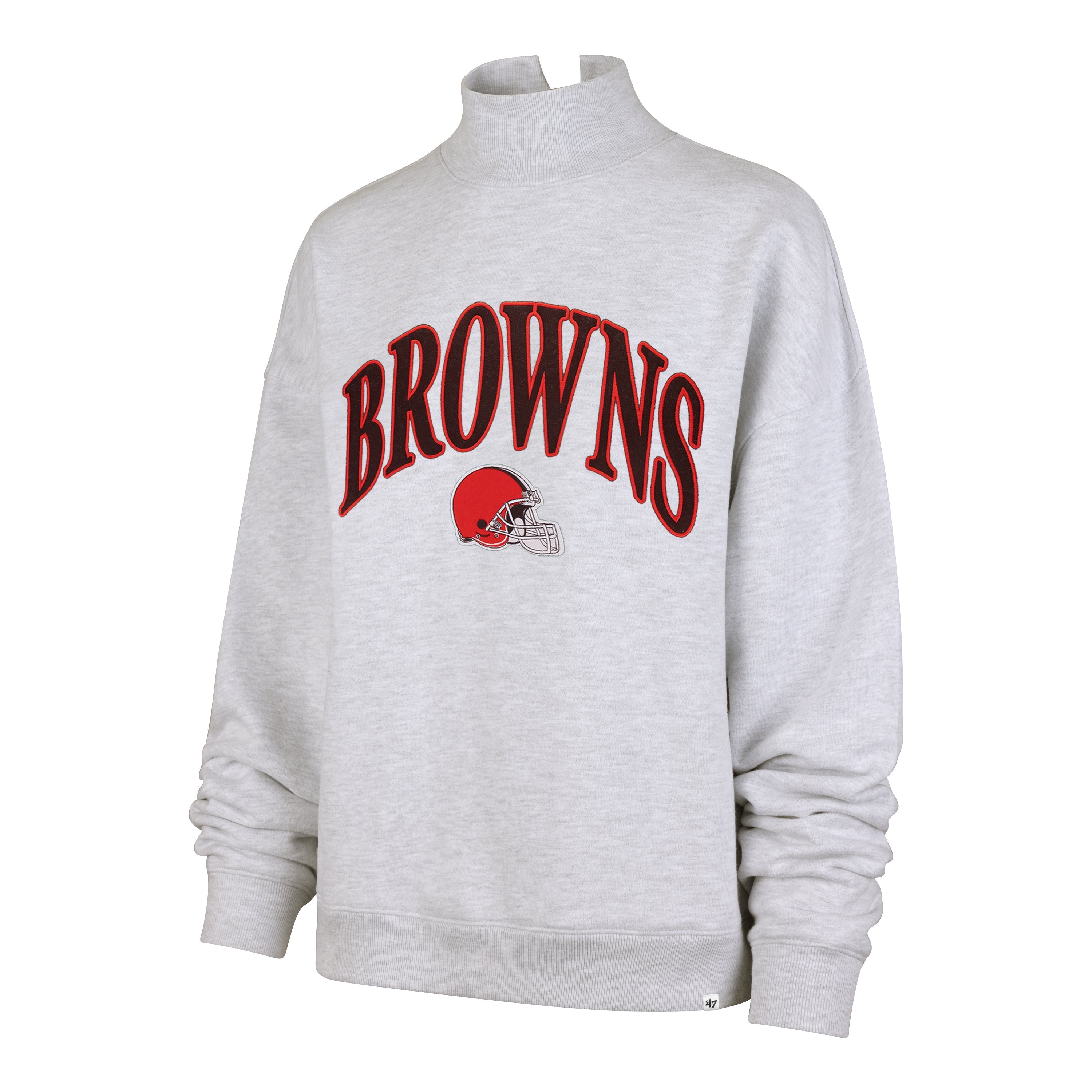 CLEVELAND BROWNS VANTAGE '47 MOCK NECK PULLOVER WOMENS