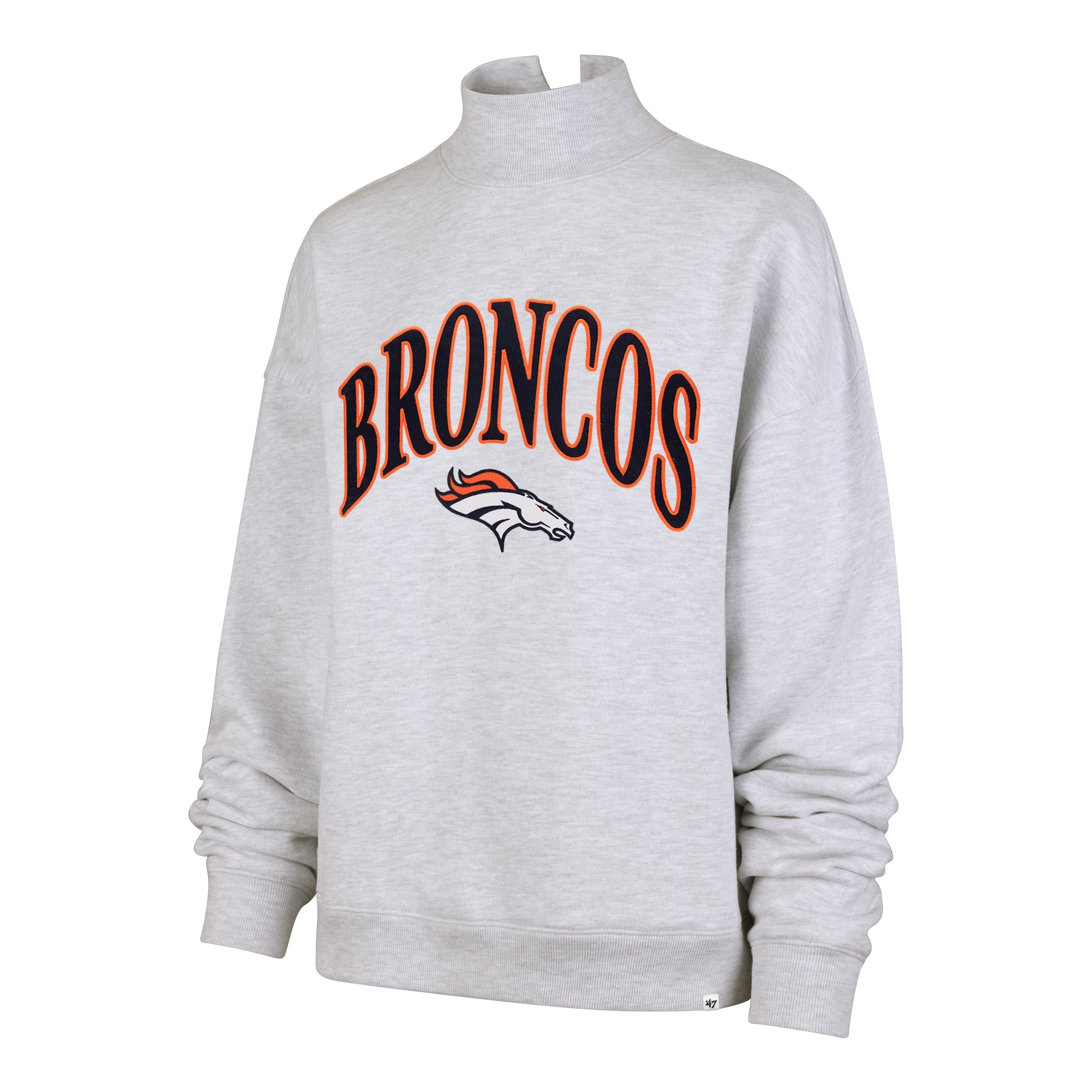 DENVER BRONCOS VANTAGE '47 MOCK NECK PULLOVER WOMENS