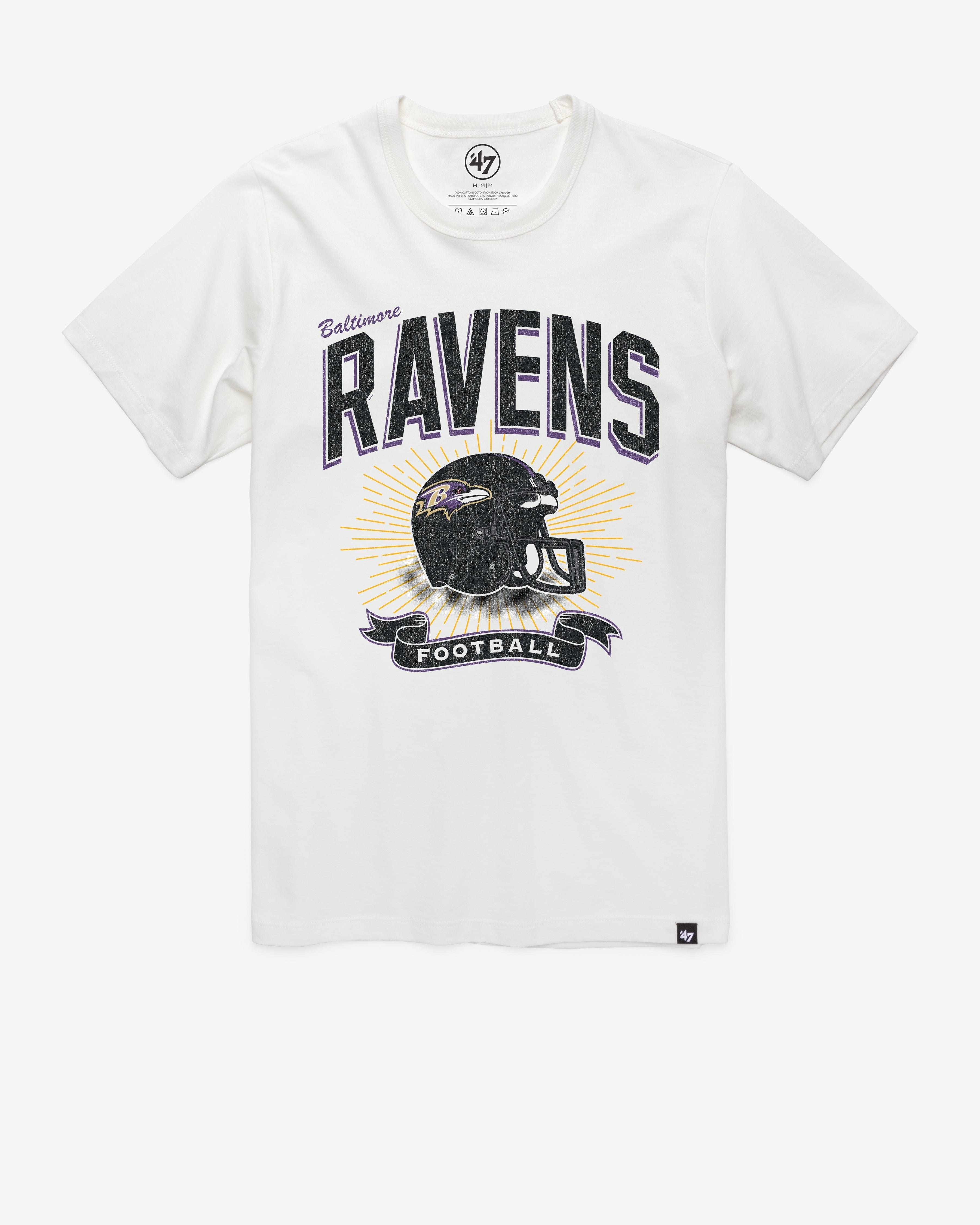 BALTIMORE RAVENS HISTORIC PRIME PLAY '47 FRANKLIN TEE