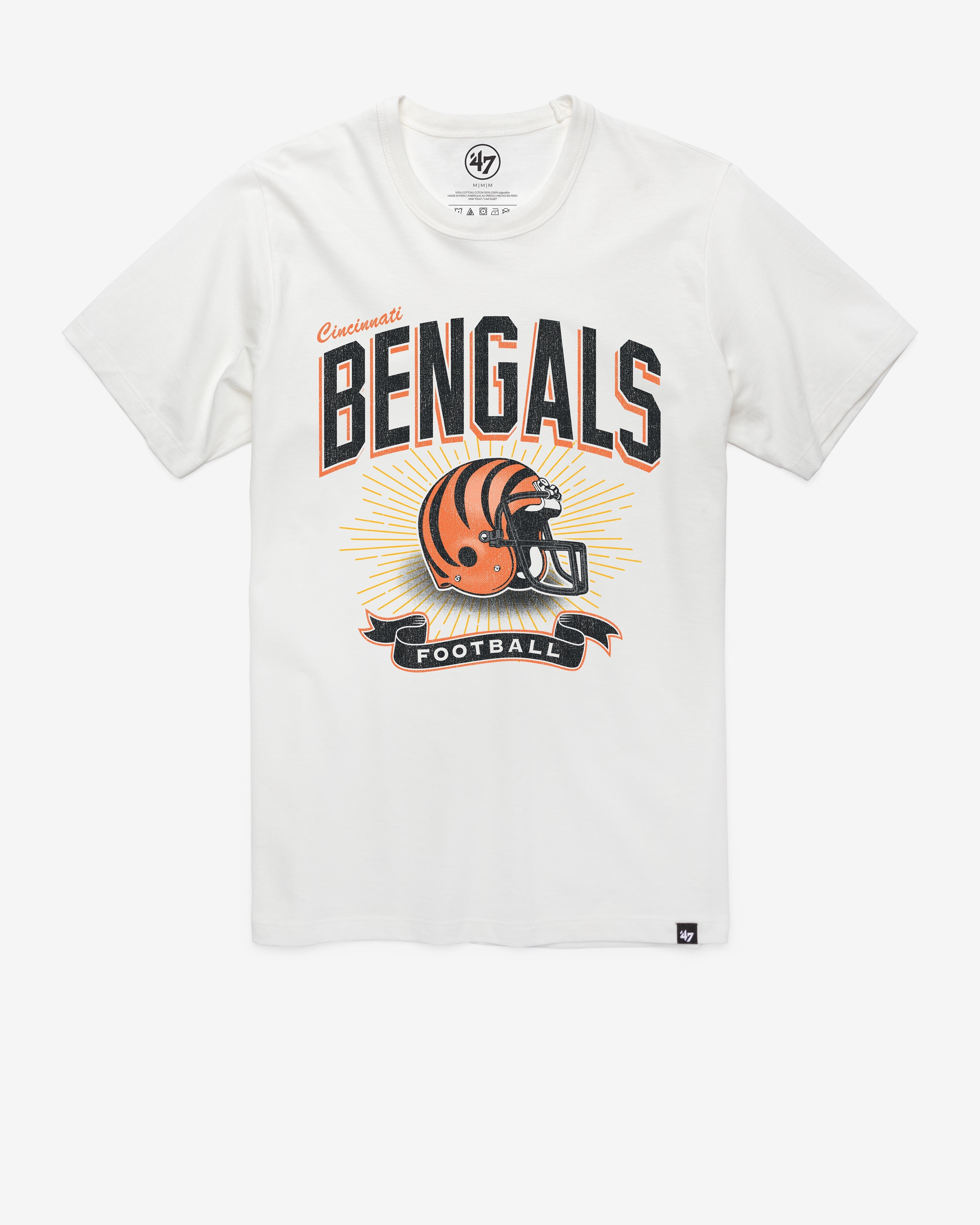 CINCINNATI BENGALS HISTORIC PRIME PLAY '47 FRANKLIN TEE