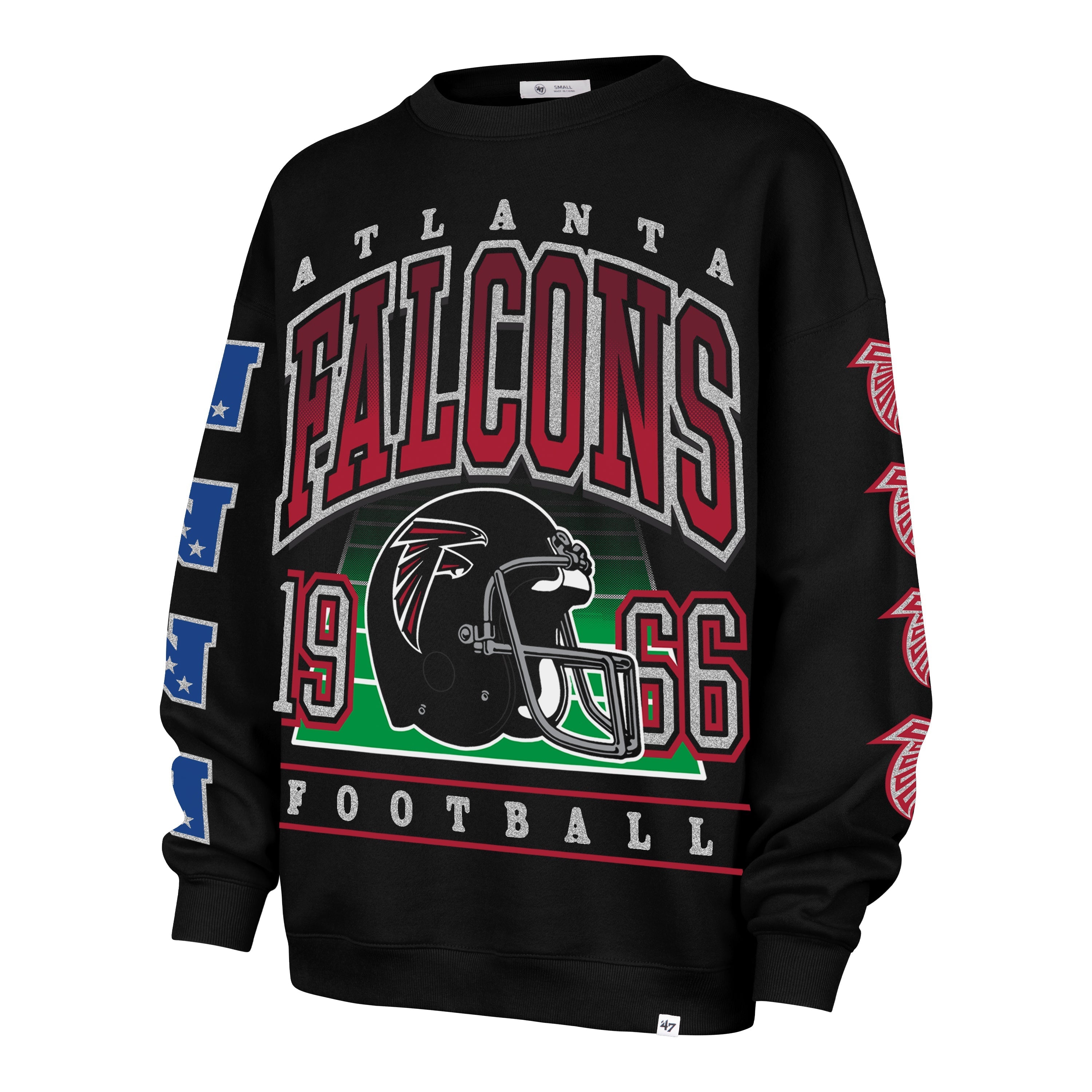ATLANTA FALCONS GO BIG '47 OVERSIZED CREW WOMENS