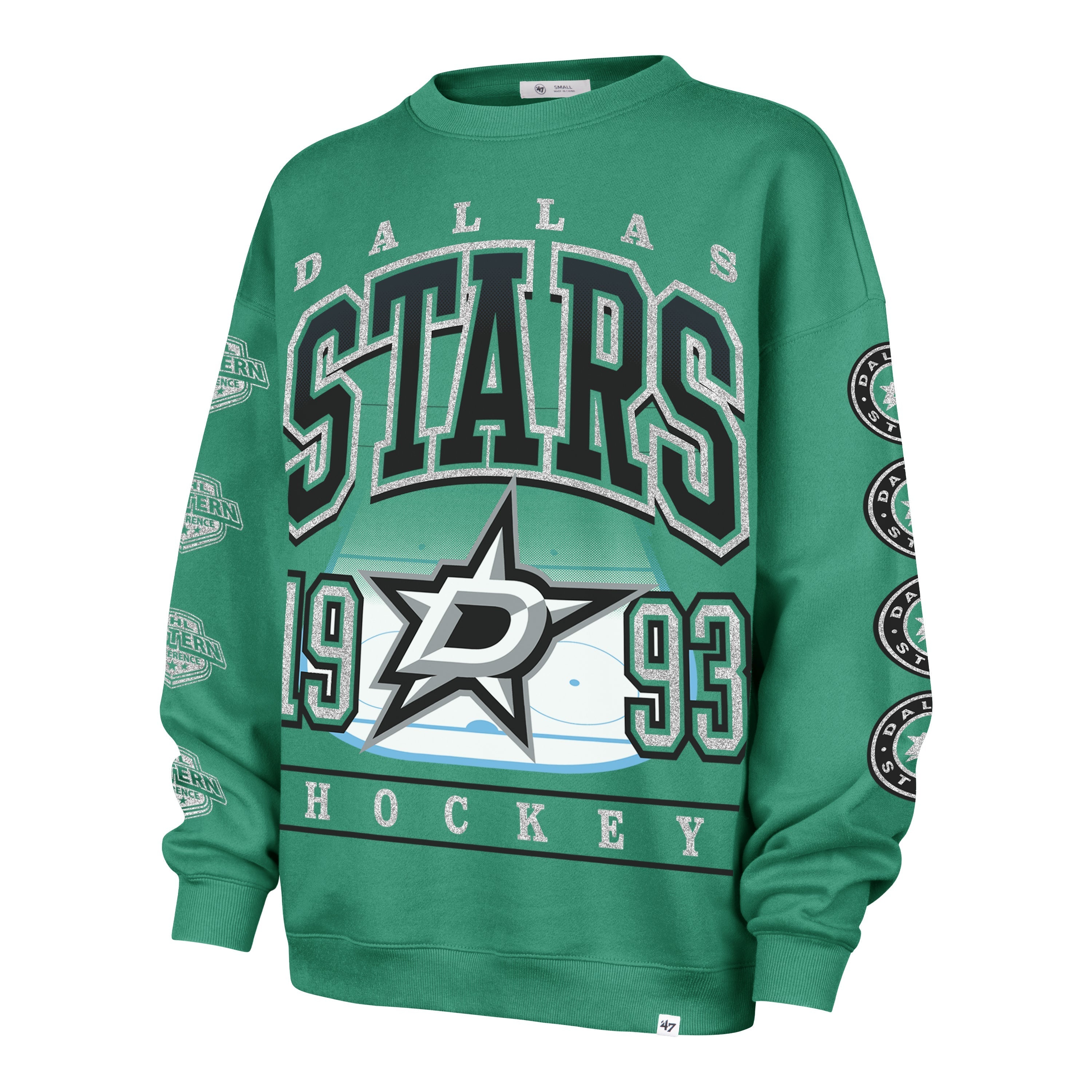 DALLAS STARS GO BIG '47 OVERSIZED CREW WOMENS