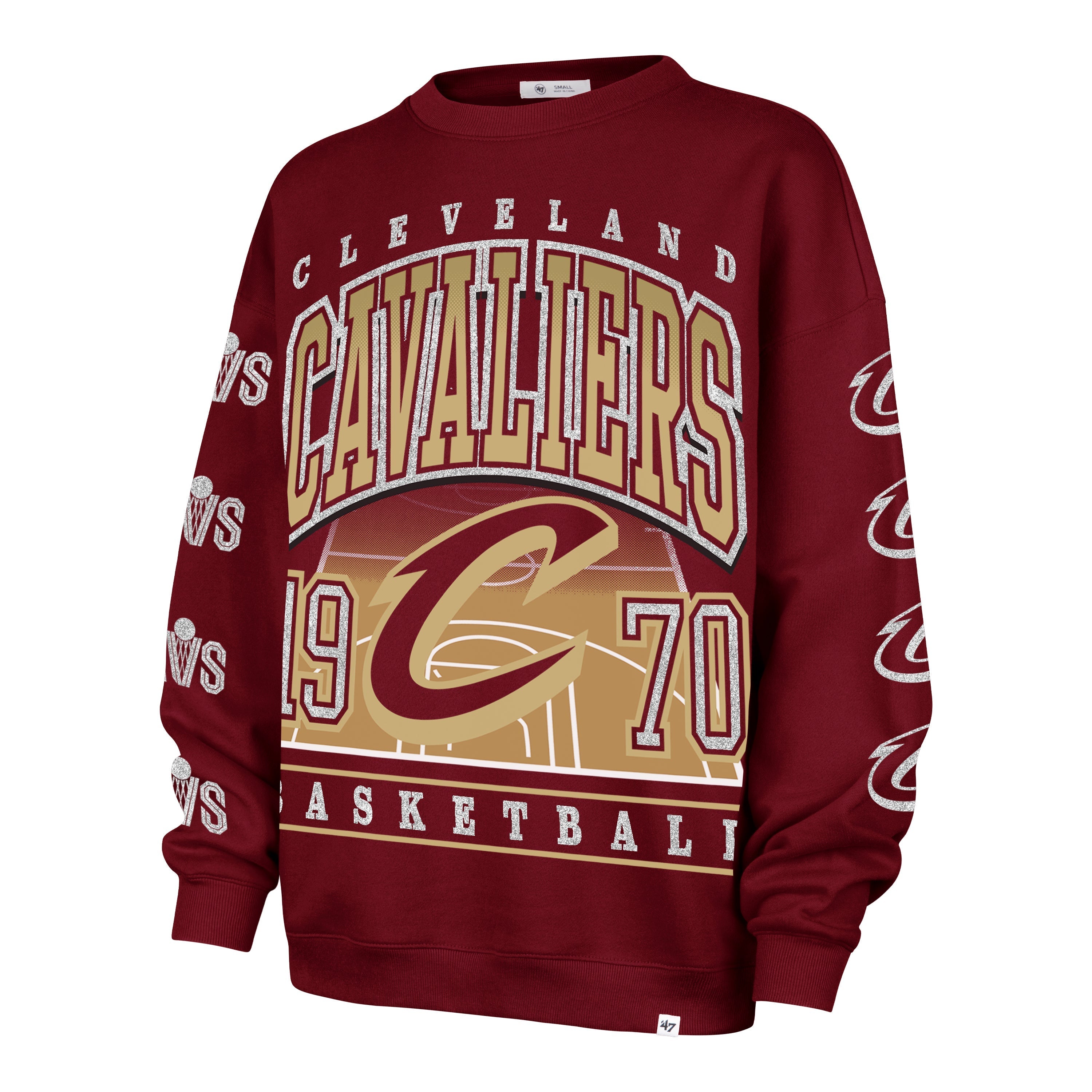 CLEVELAND CAVALIERS GO BIG '47 OVERSIZED CREW WOMENS
