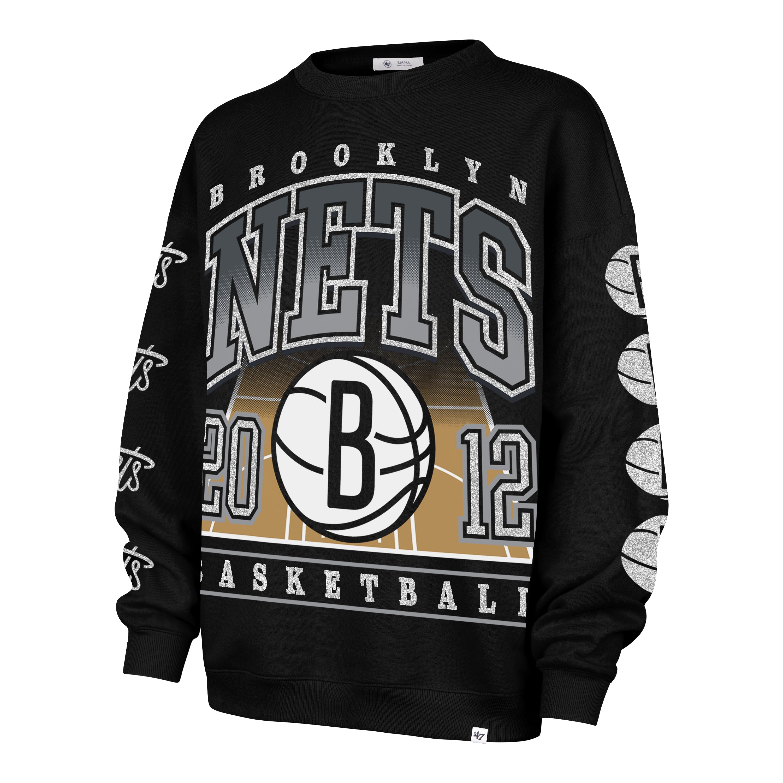 BROOKLYN NETS GO BIG '47 OVERSIZED CREW WOMENS