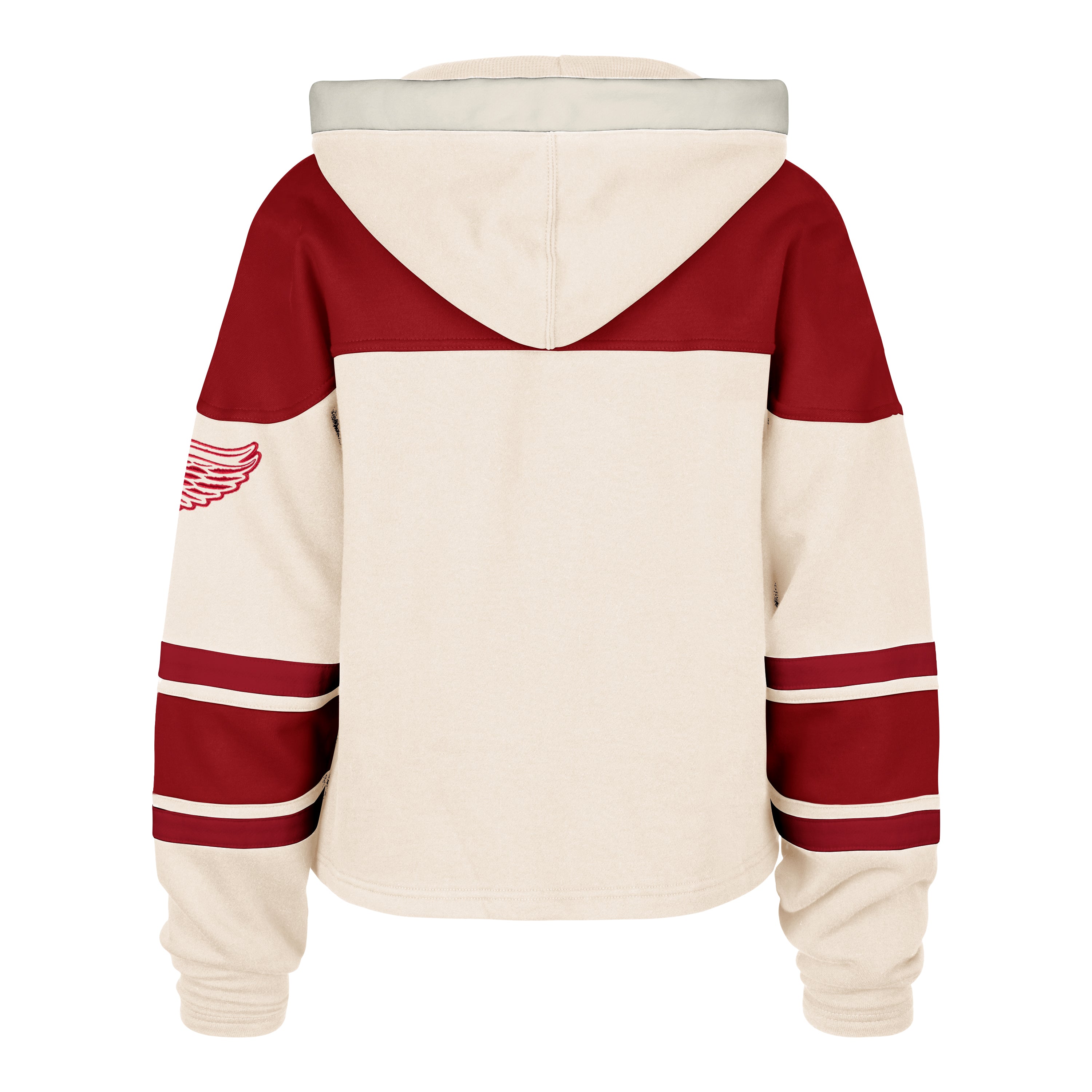 DETROIT RED WINGS SHOT BLOCK CROPPED '47 SUPERIOR LACER HOOD WOMENS