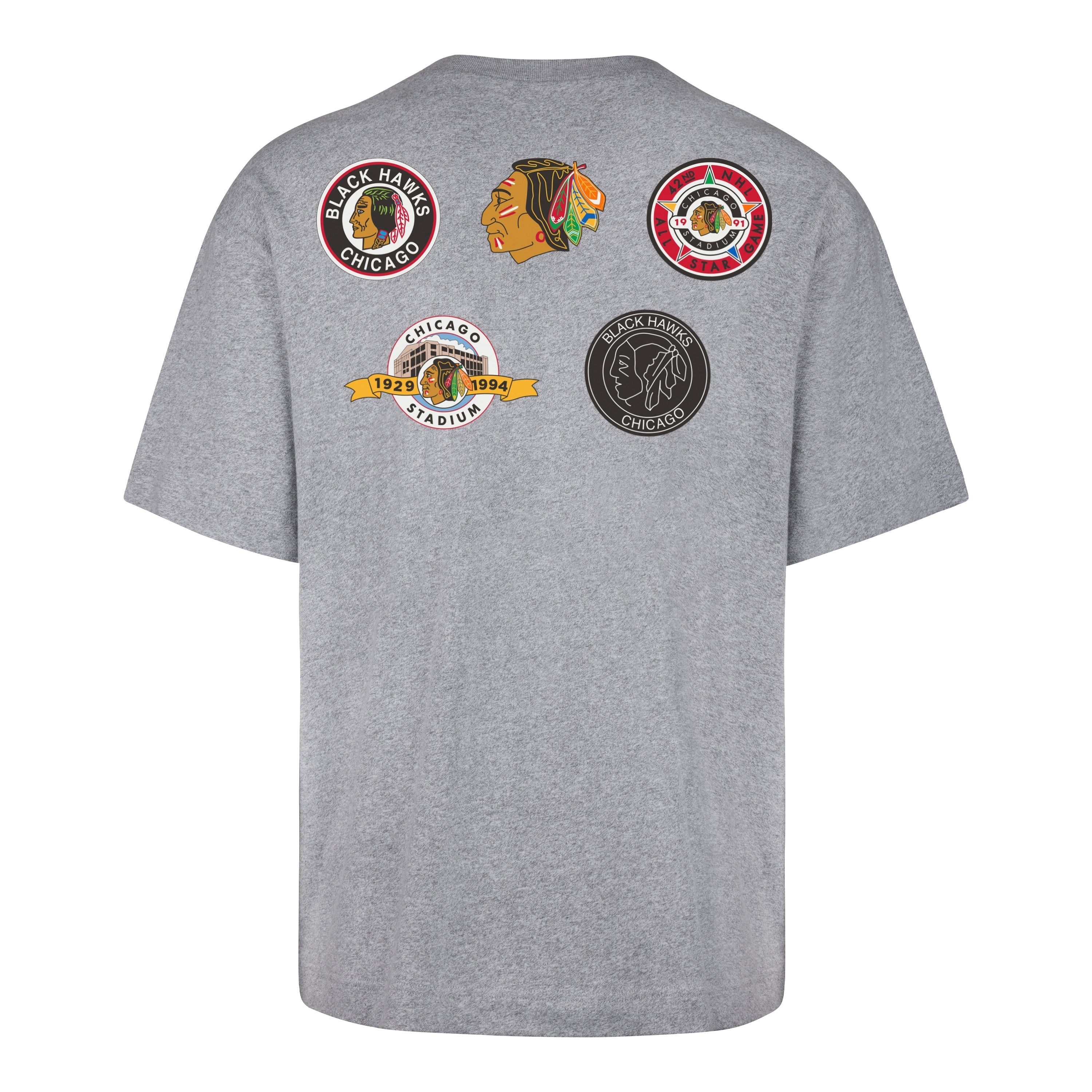 CHICAGO BLACKHAWKS VINTAGE HISTORY '47 LOCK FOUNDATION TEE