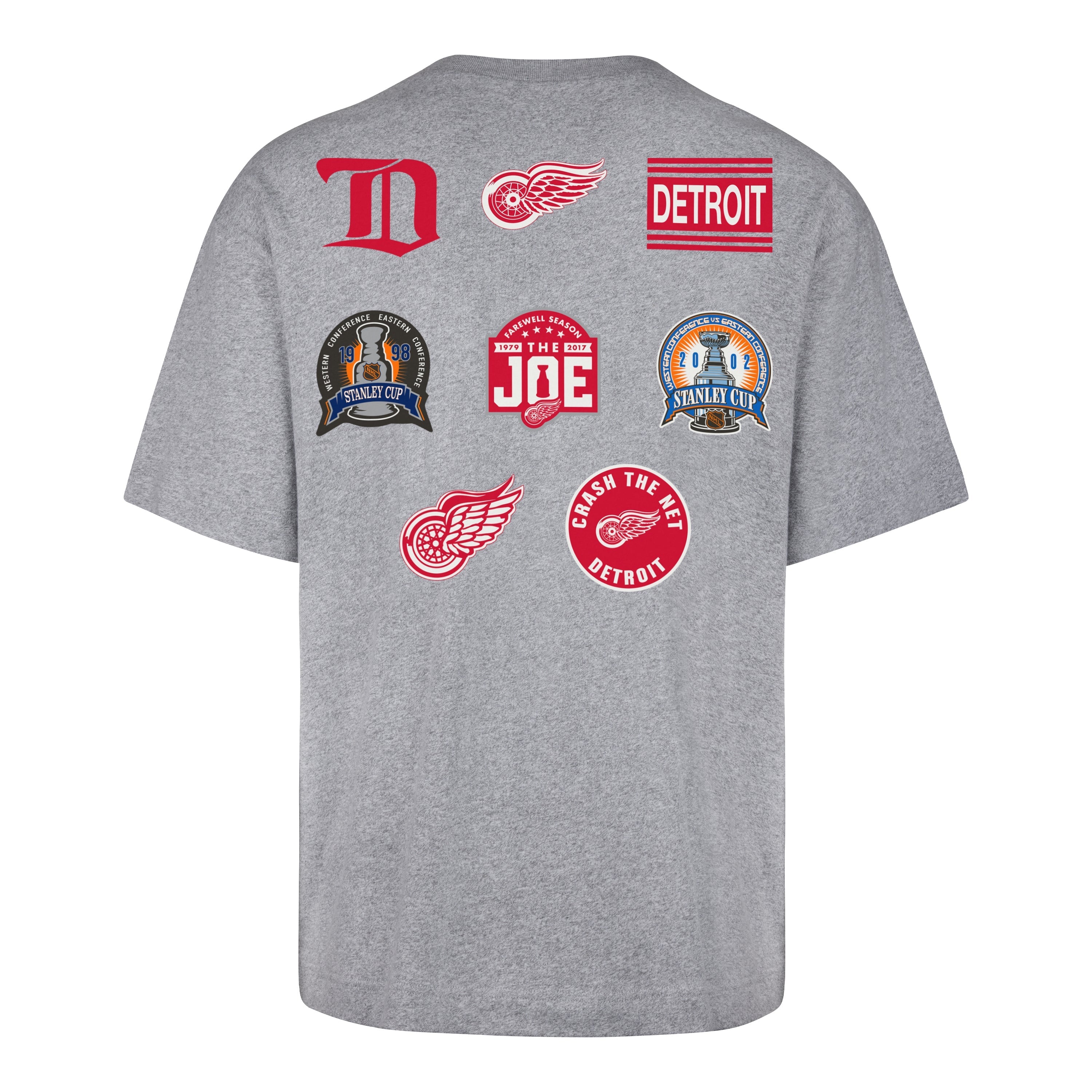 DETROIT RED WINGS VINTAGE HISTORY '47 LOCK FOUNDATION TEE