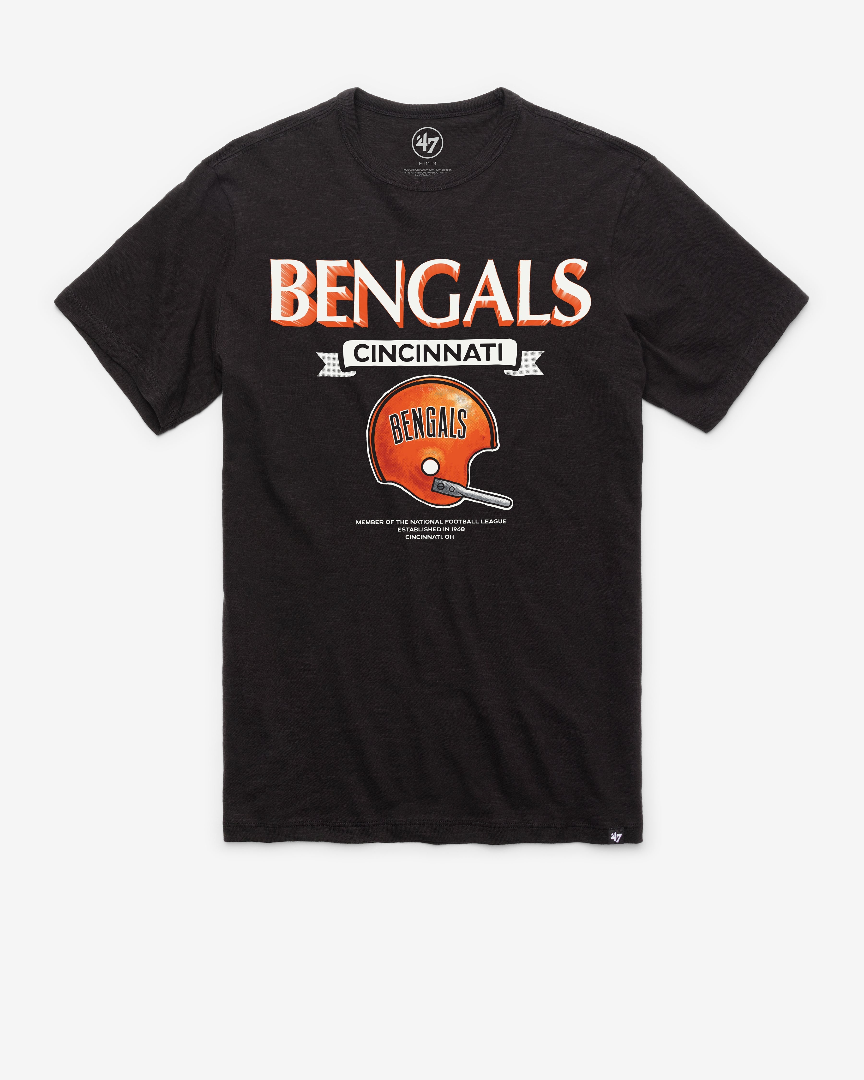 CINCINNATI BENGALS HISTORIC LONG HAUL '47 SCRUM TEE