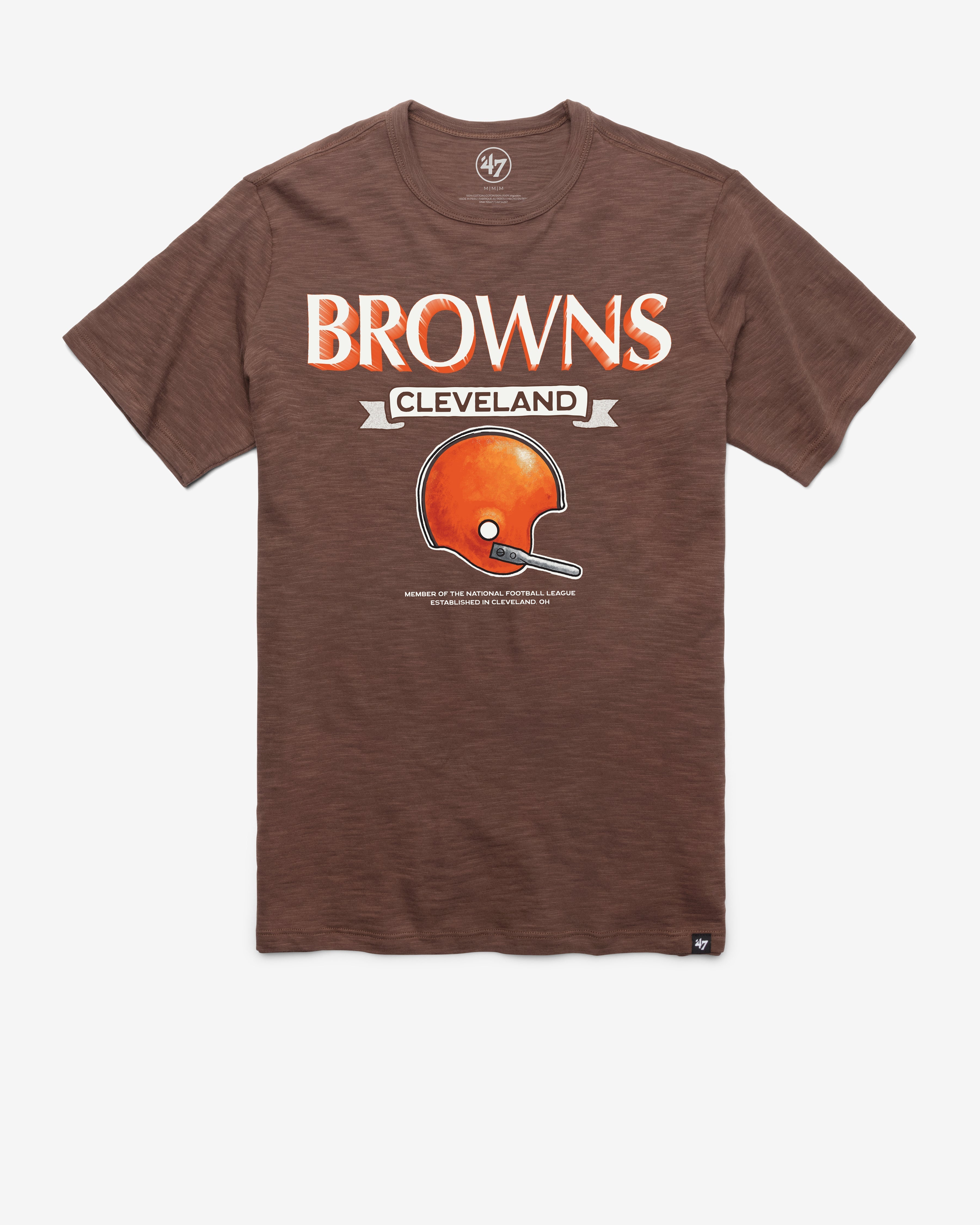 CLEVELAND BROWNS HISTORIC LONG HAUL '47 SCRUM TEE