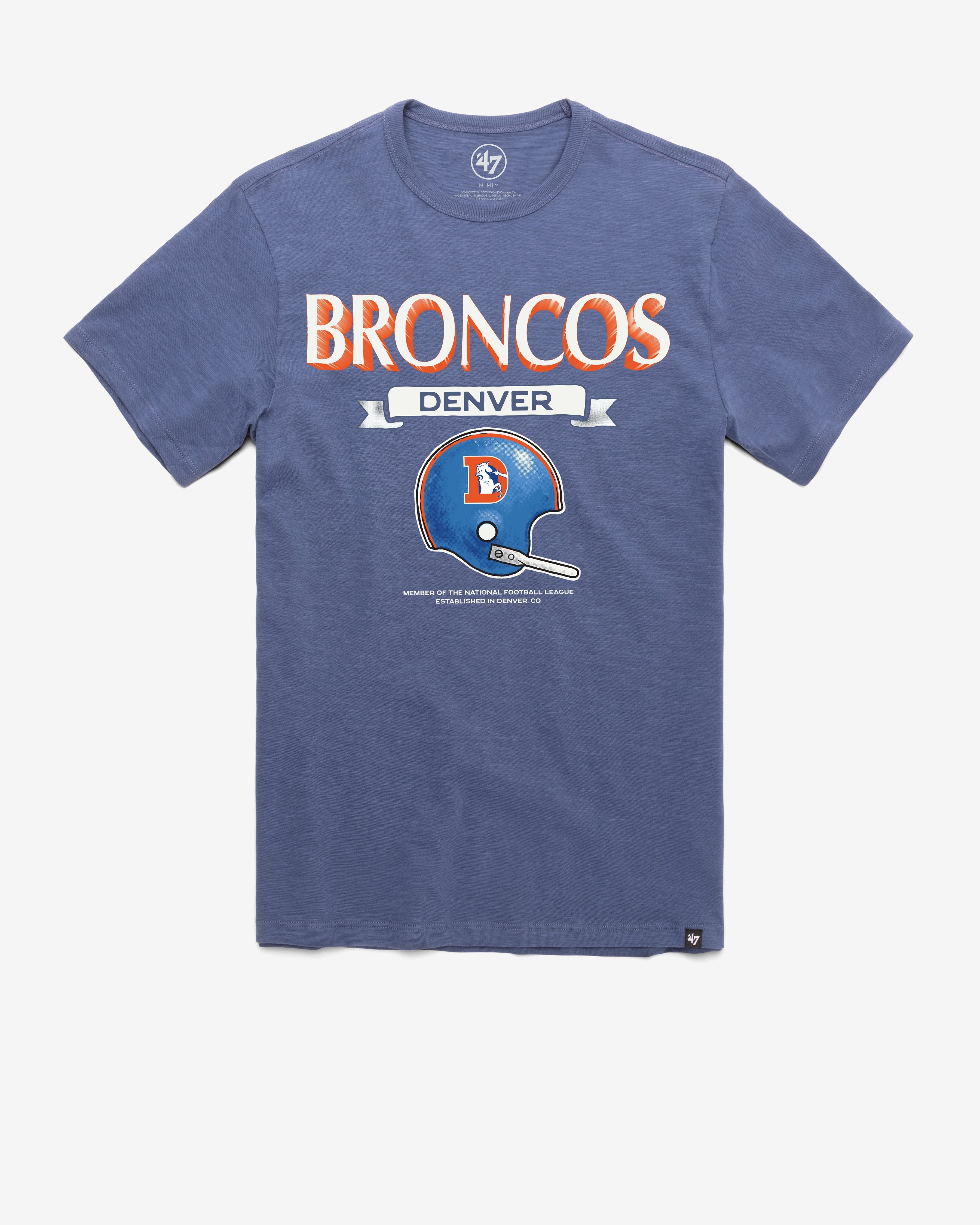 DENVER BRONCOS HISTORIC LONG HAUL '47 SCRUM TEE