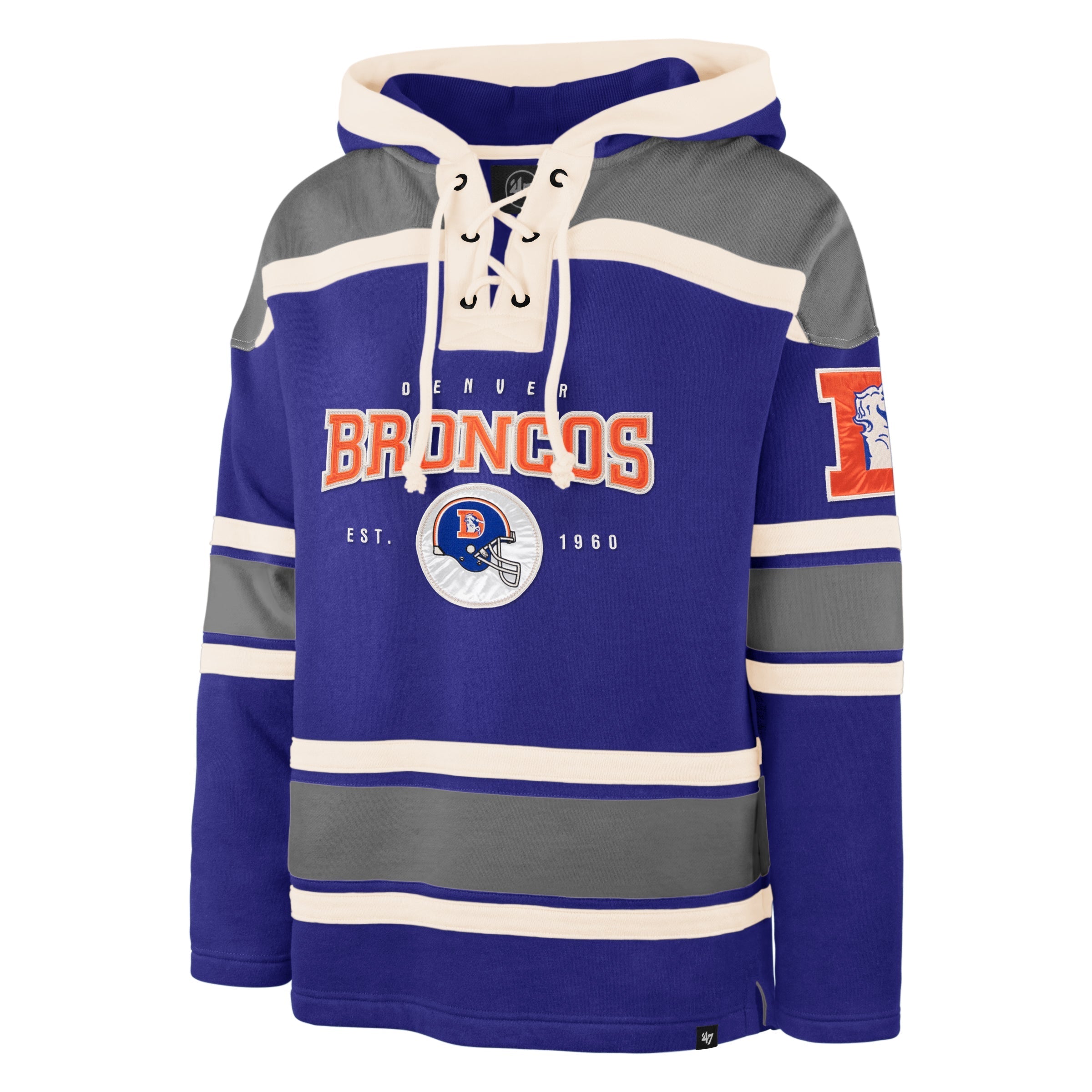 DENVER BRONCOS HISTORIC FIRST DOWN '47 SUPERIOR LACER HOOD