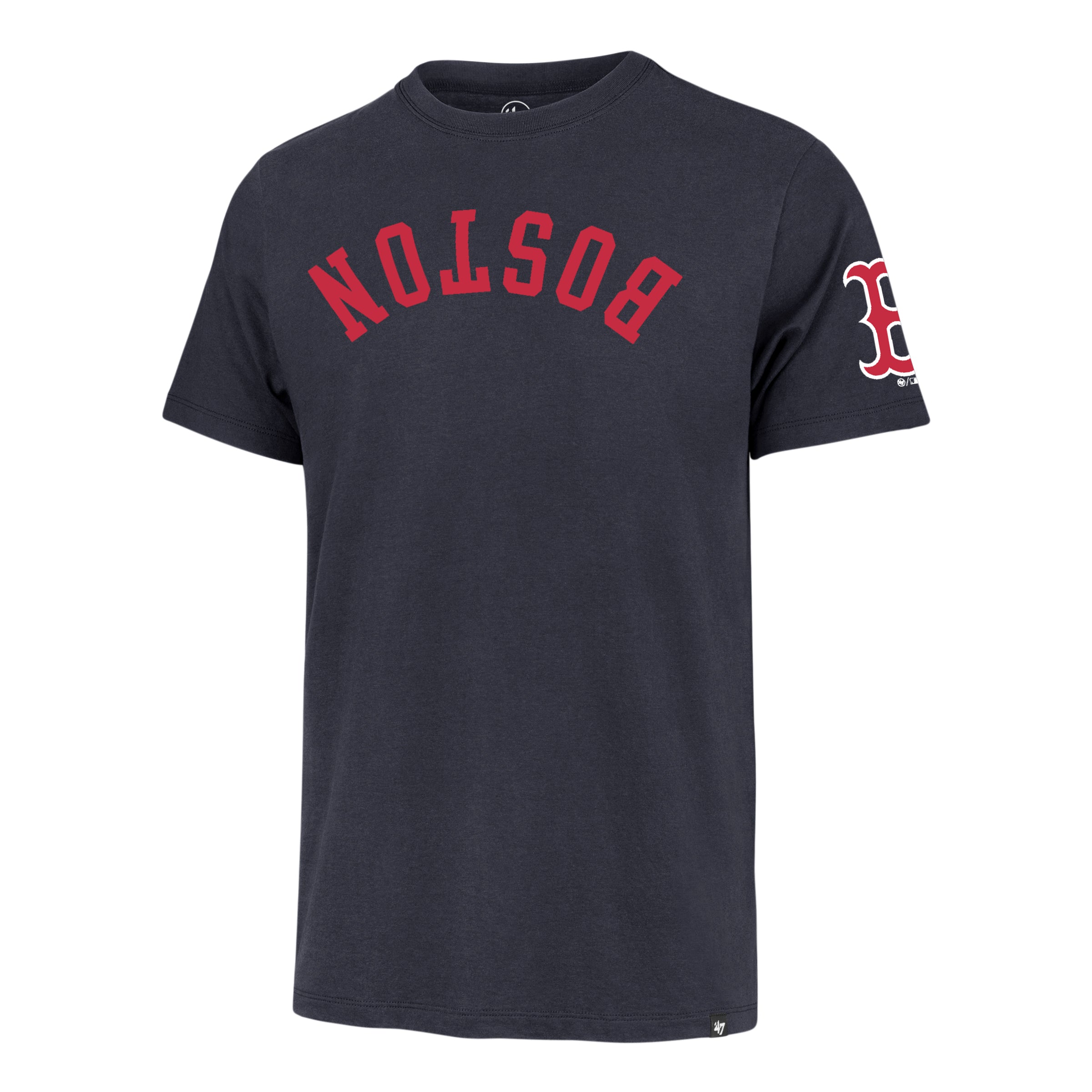 BOSTON RED SOX UPSIDE DOWN TWO PEAT '47 FRANKLIN TEE