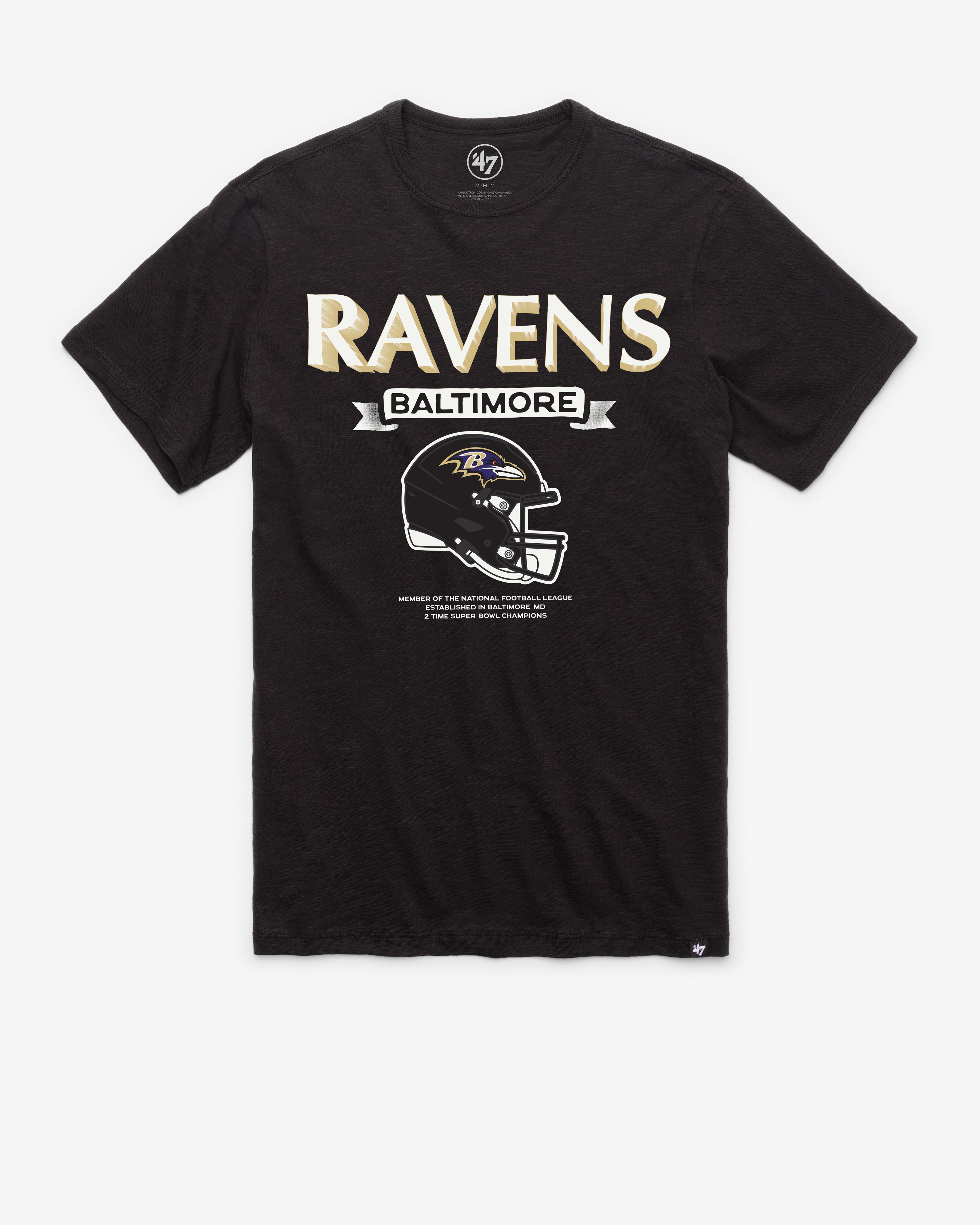 BALTIMORE RAVENS LONG HAUL '47 SCRUM TEE
