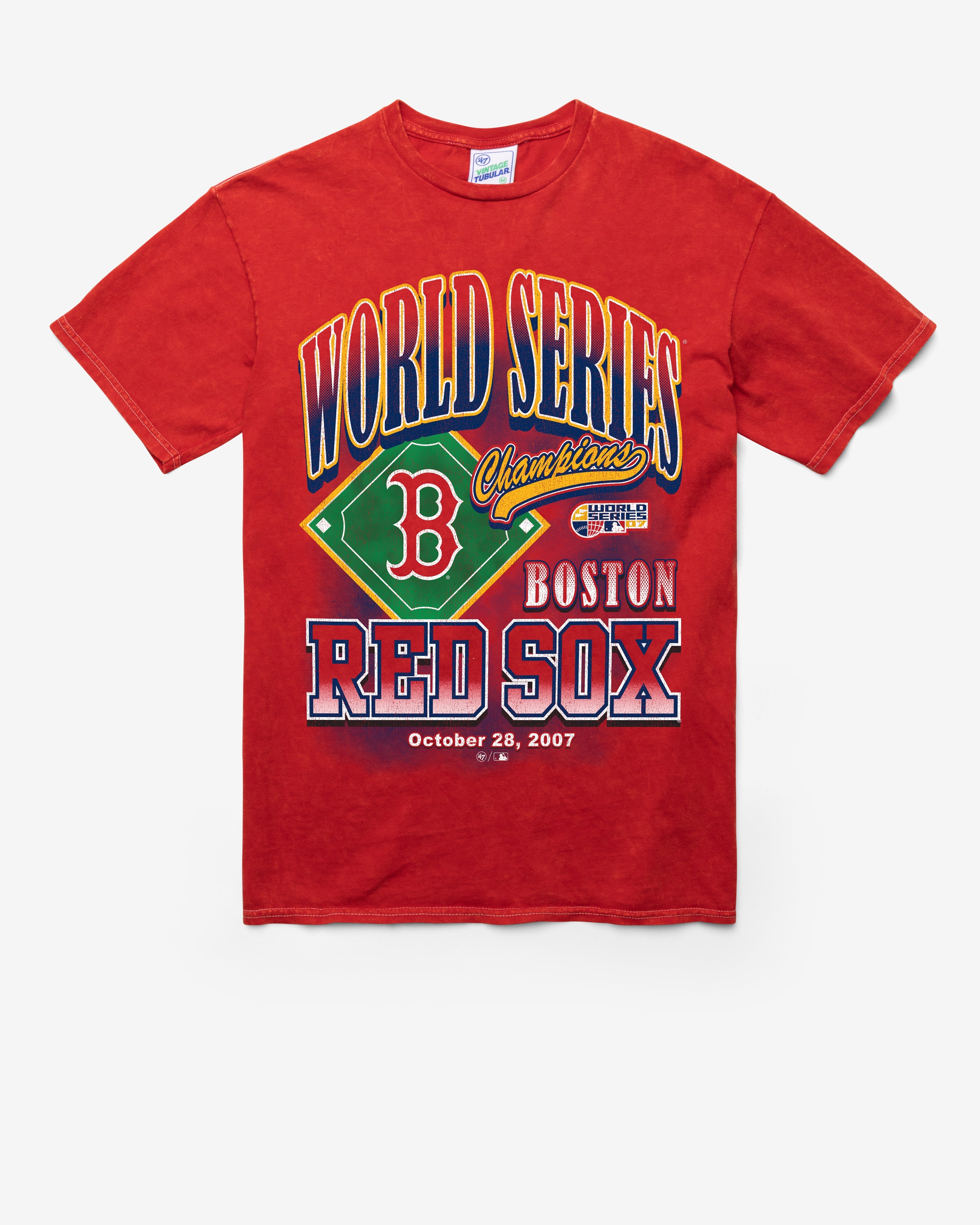 BOSTON RED SOX COOPERSTOWN WORLD SERIES LOCKER VINTAGE '47 TUBULAR TEE