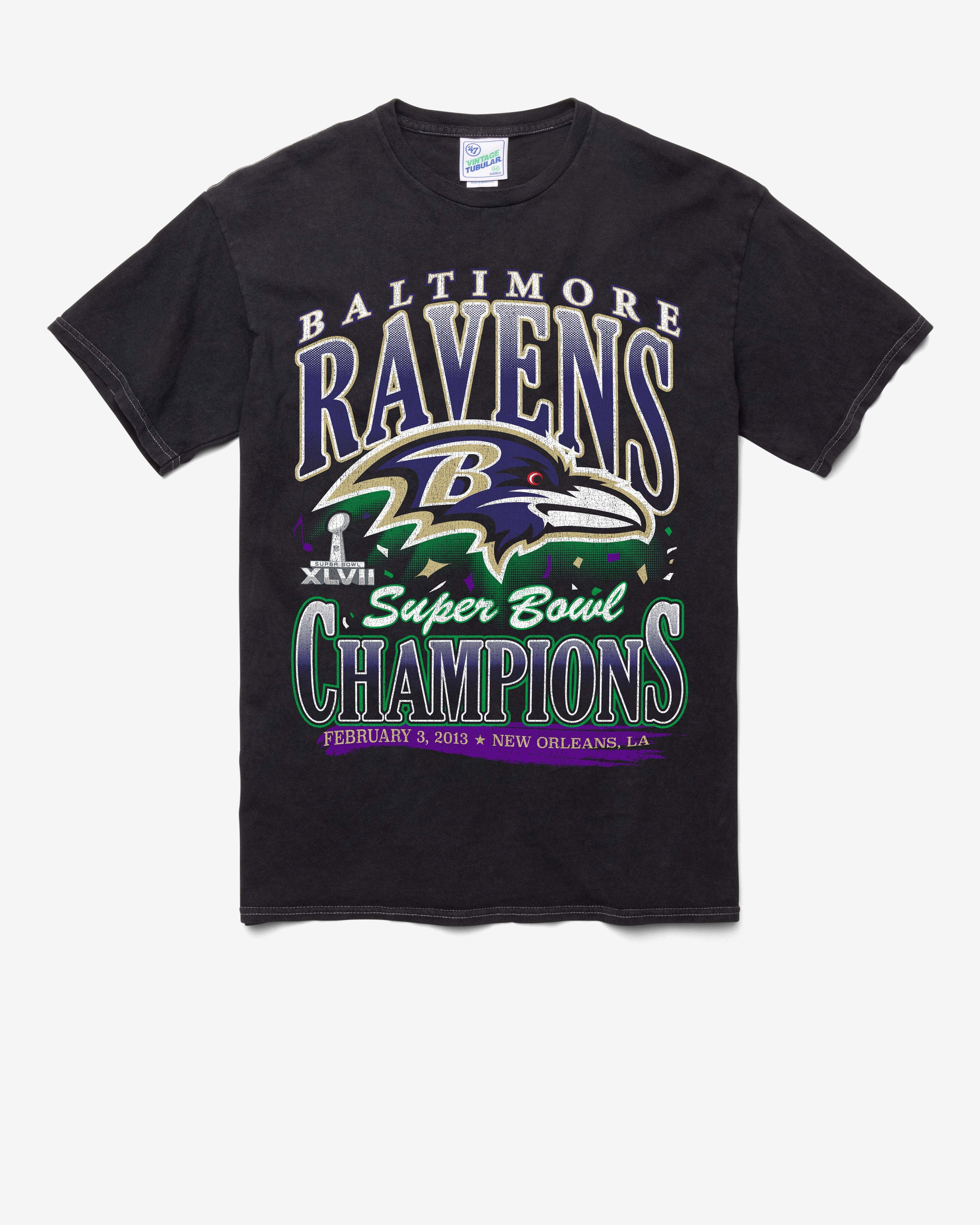 BALTIMORE RAVENS LOCKER VINTAGE '47 TUBULAR TEE