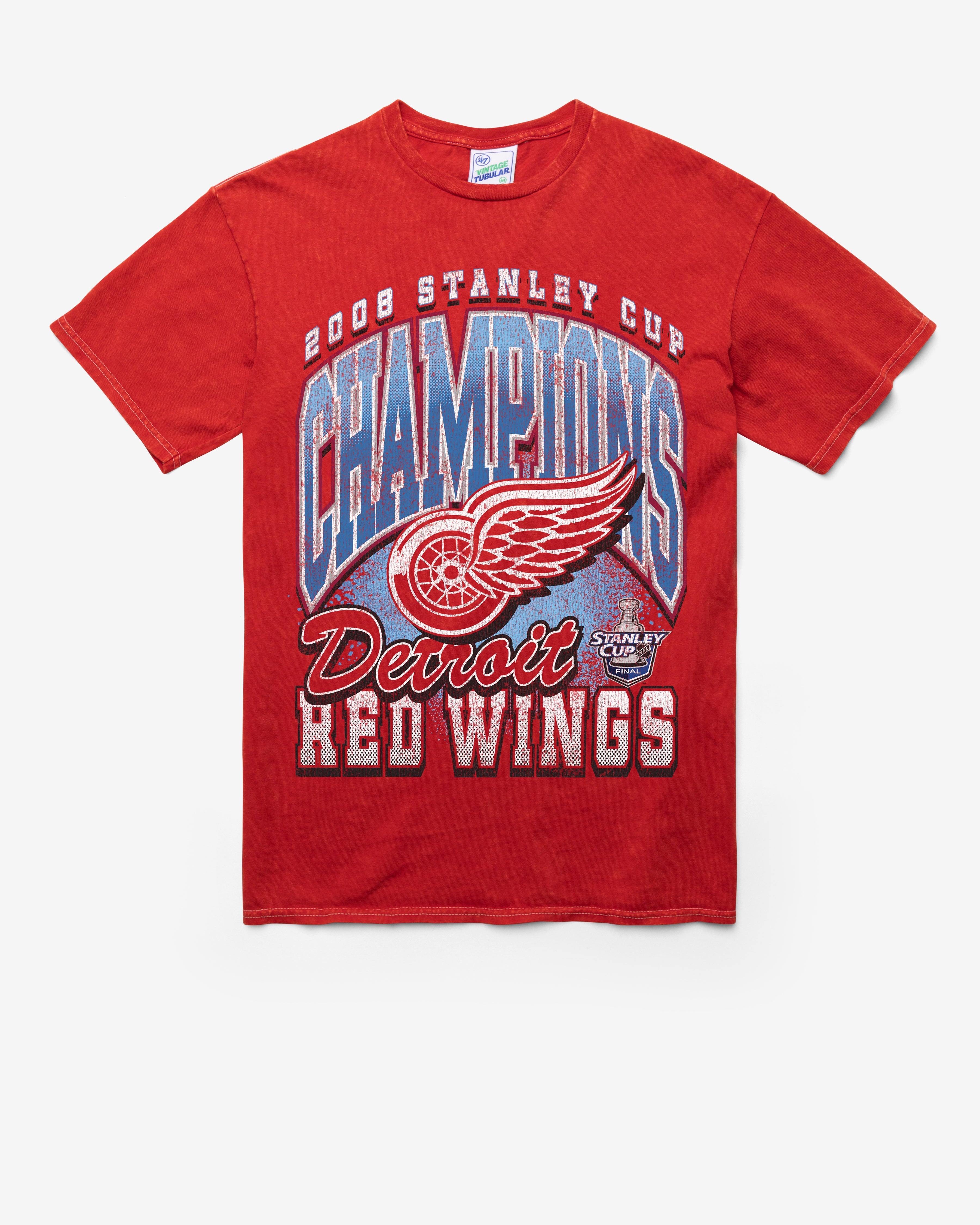 DETROIT RED WINGS VINTAGE STANLEY LOCKER VINTAGE '47 TUBULAR TEE