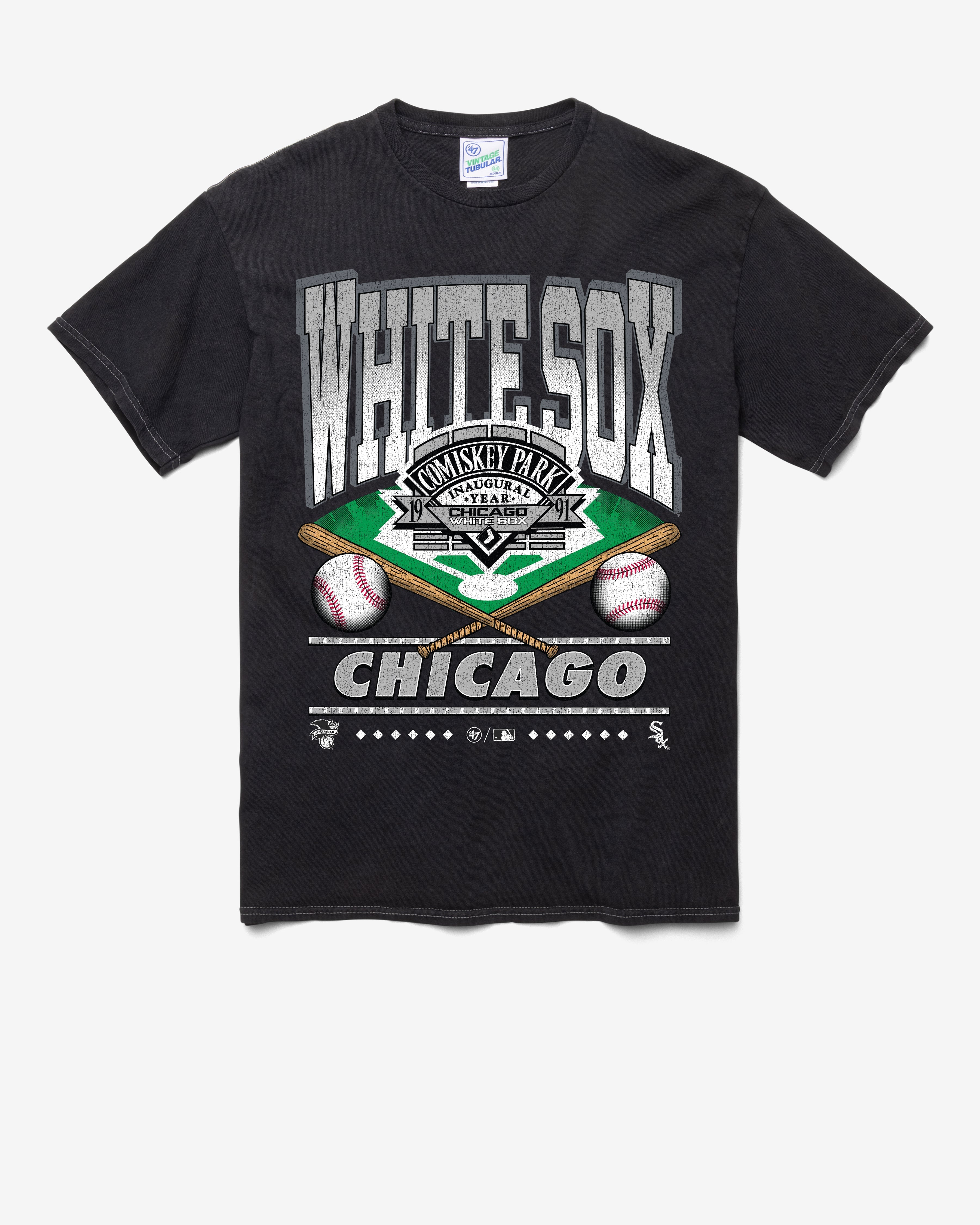 CHICAGO WHITE SOX COOPERSTOWN STRAIGHT SHOT VINTAGE '47 TUBULAR TEE