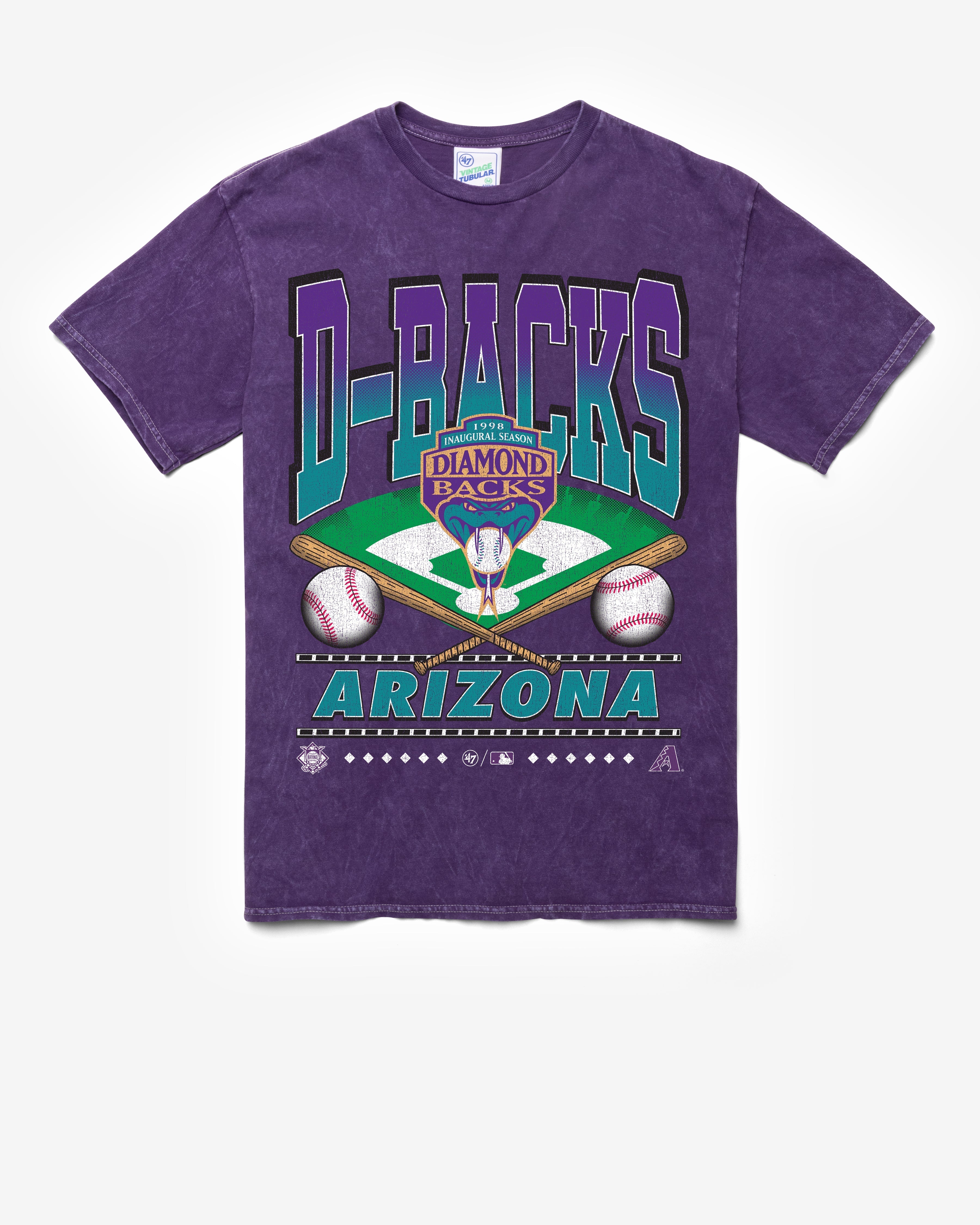 ARIZONA DIAMONDBACKS COOPERSTOWN STRAIGHT SHOT VINTAGE '47 TUBULAR TEE