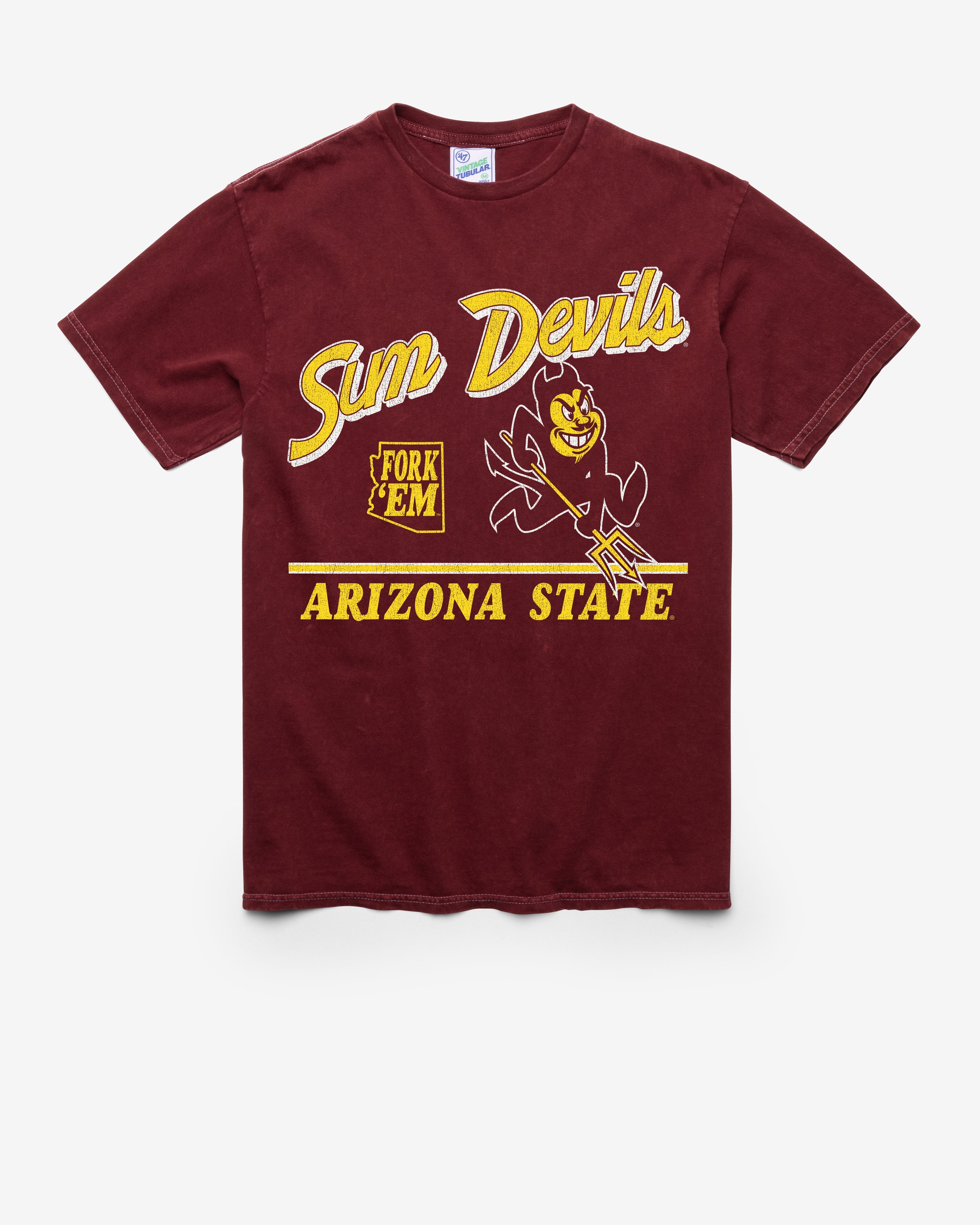 ARIZONA STATE SUN DEVILS ASU FLY BY VINTAGE '47 TUBULAR TEE