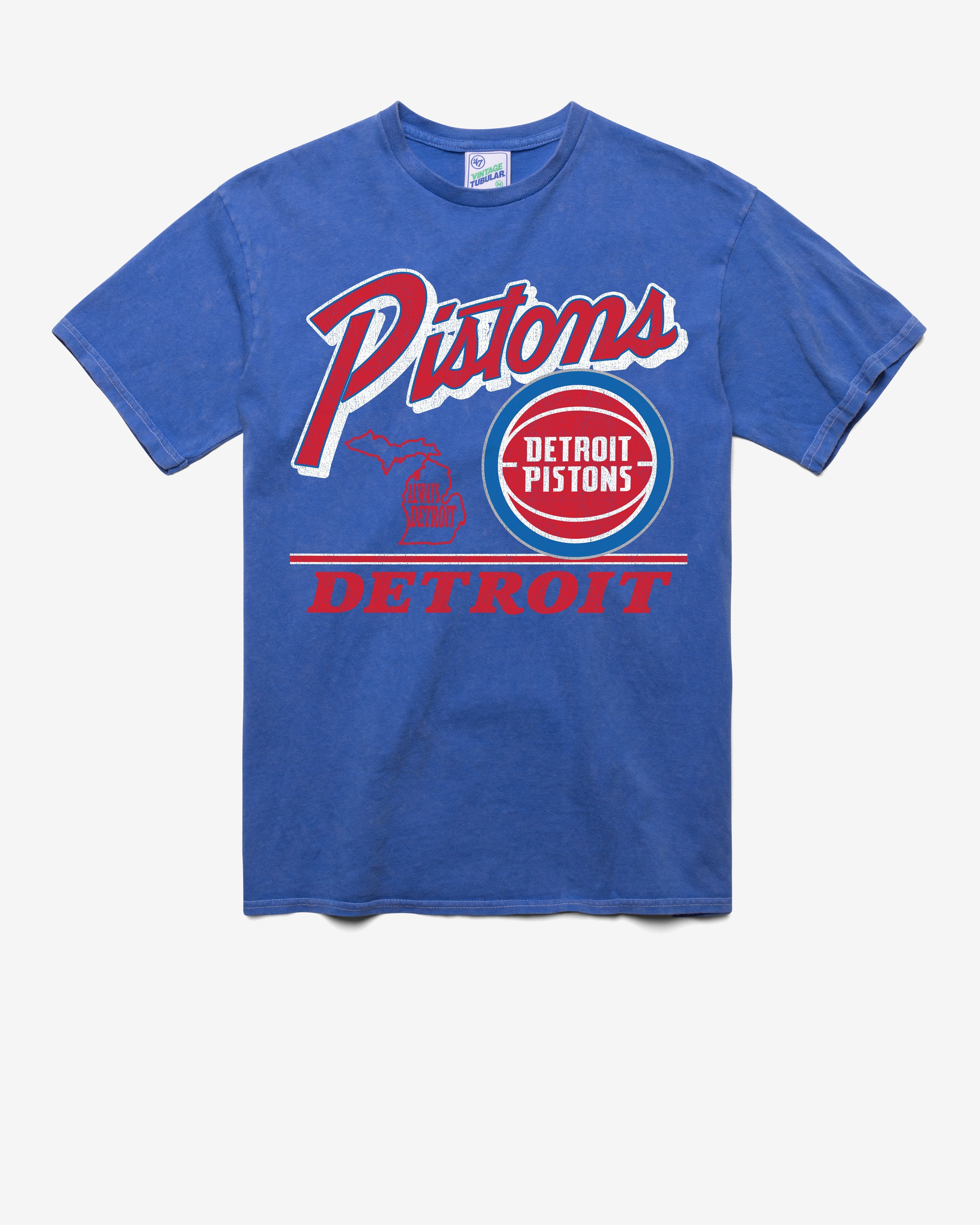 DETROIT PISTONS FLY BY VINTAGE '47 TUBULAR TEE