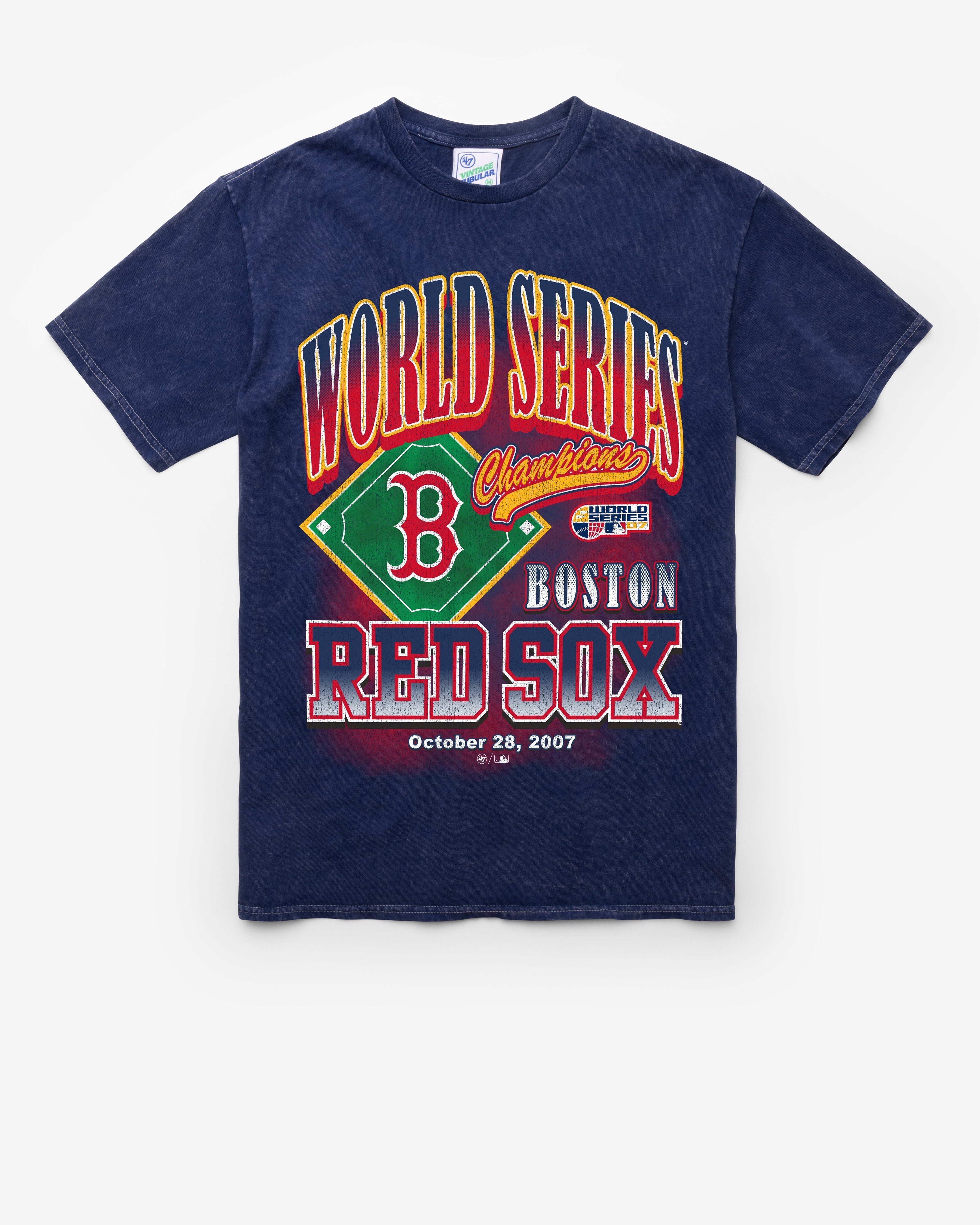 BOSTON RED SOX COOPERSTOWN WORLD SERI LOCKER VINTAGE '47 TUBULAR TEE