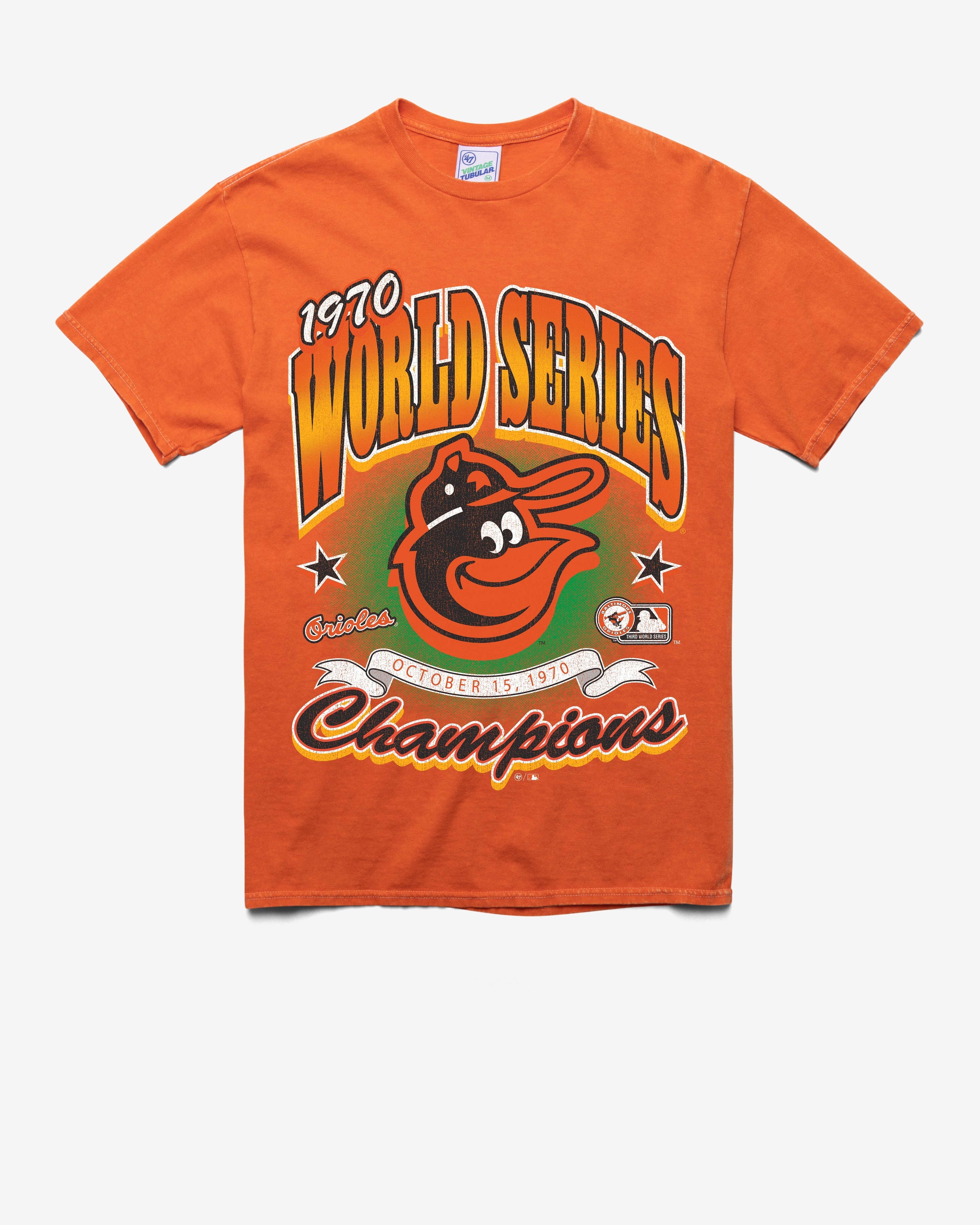 BALTIMORE ORIOLES COOPERSTOWN WORLD S LOCKER VINTAGE '47 TUBULAR TEE