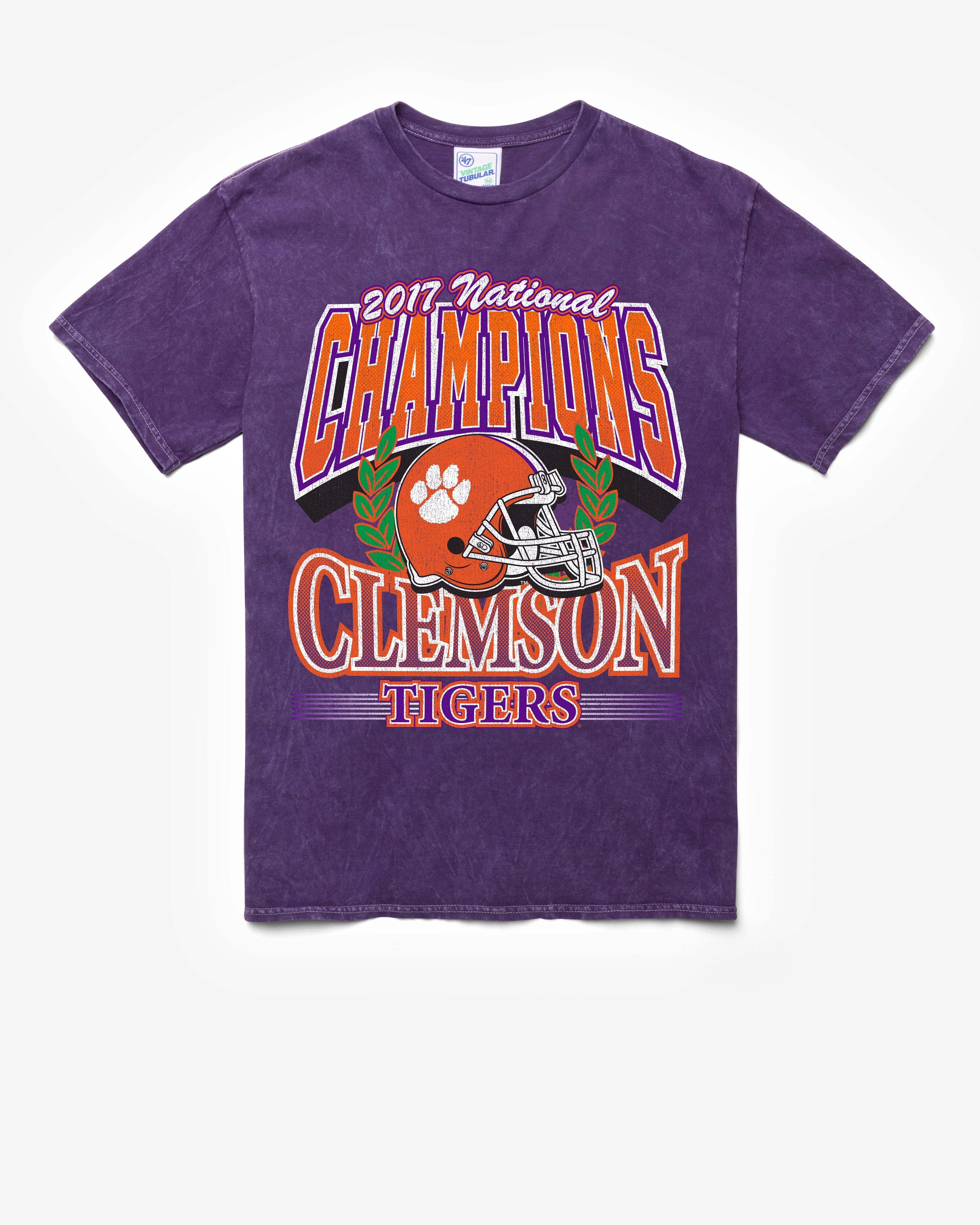 CLEMSON TIGERS H-CHAMPS LOCKER VINTAGE '47 TUBULAR TEE