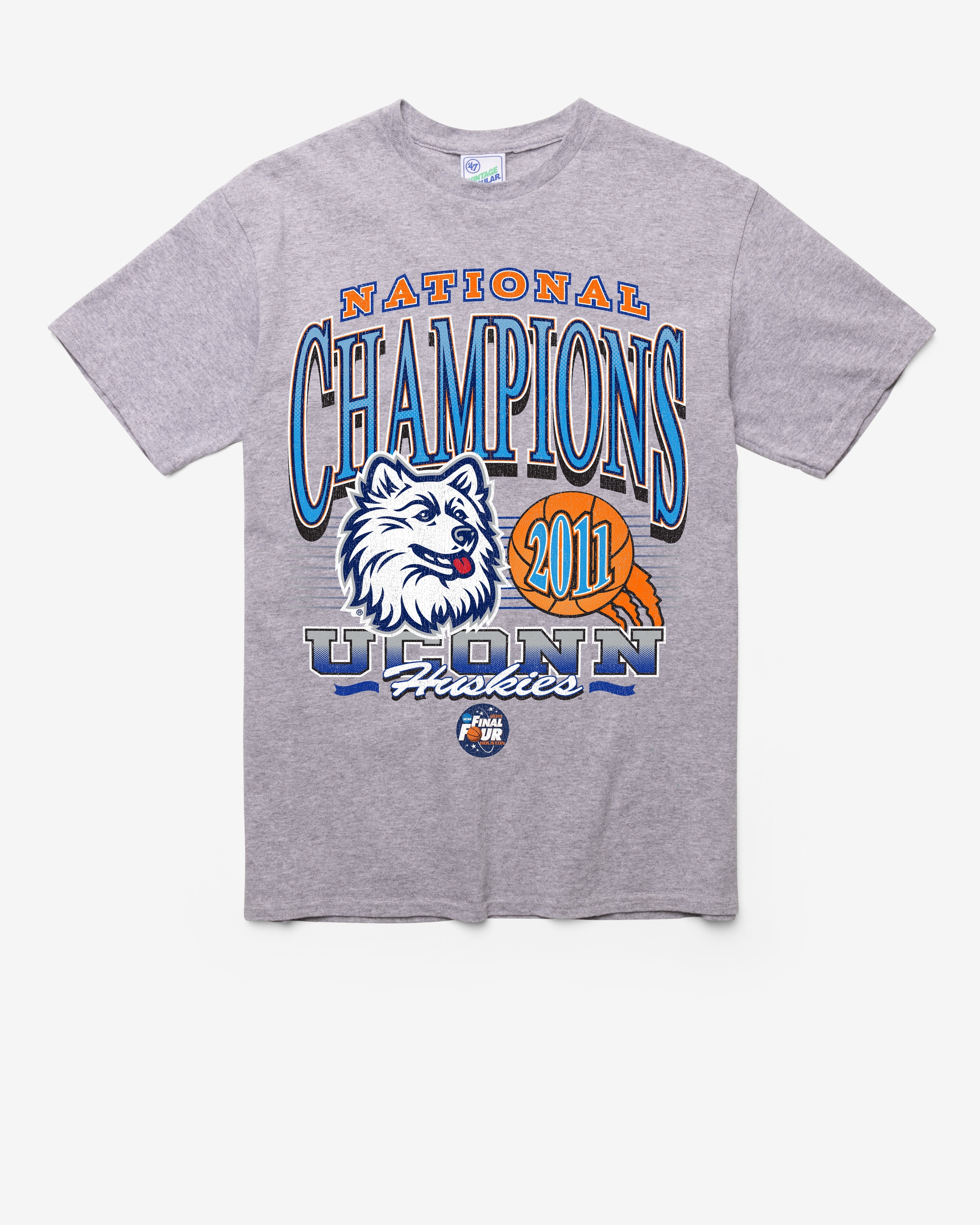 CONNECTICUT HUSKIES UCONN H-CHAMPS LOCKER VINTAGE '47 TUBULAR TEE