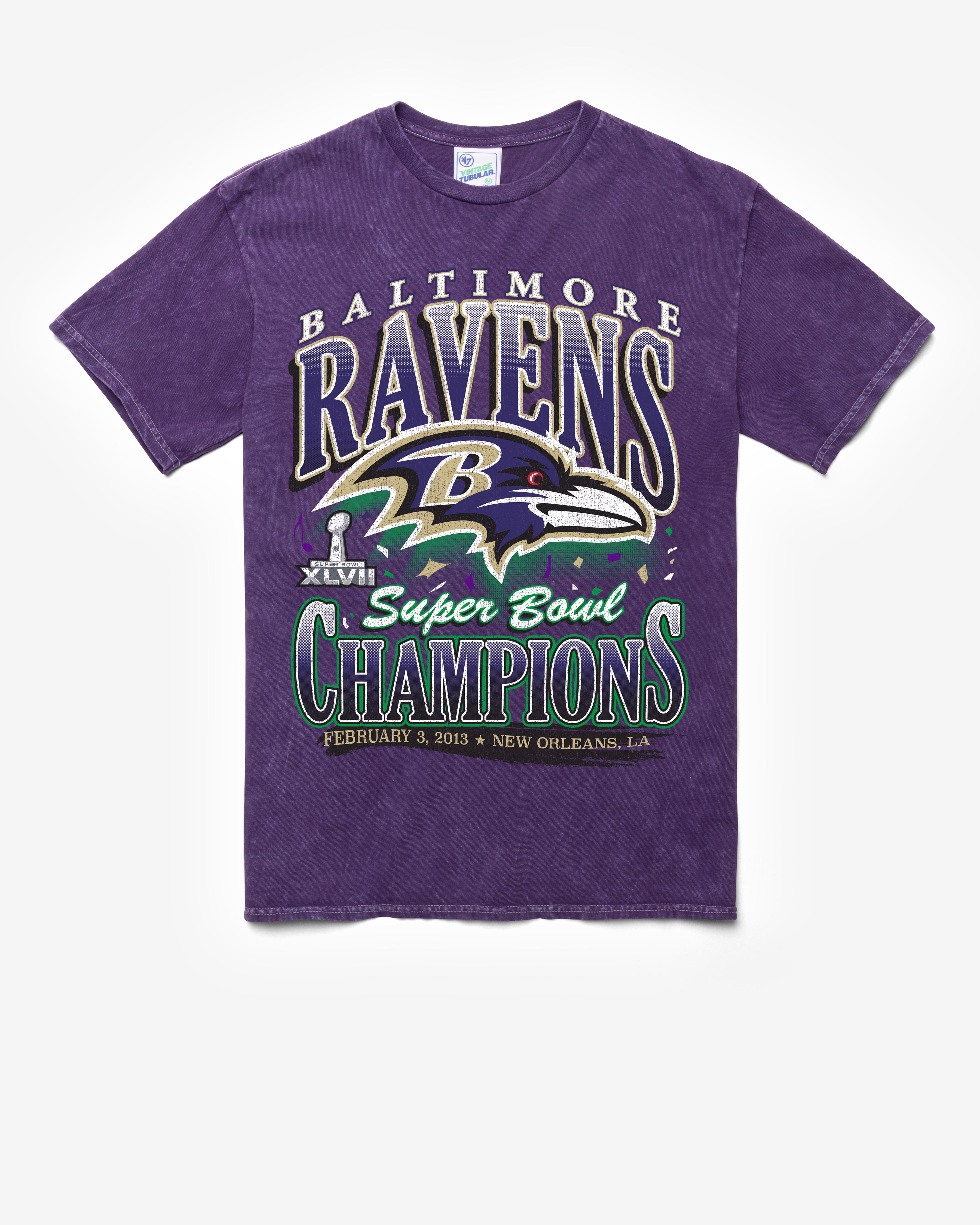 BALTIMORE RAVENS LOCKER VINTAGE '47 TUBULAR TEE