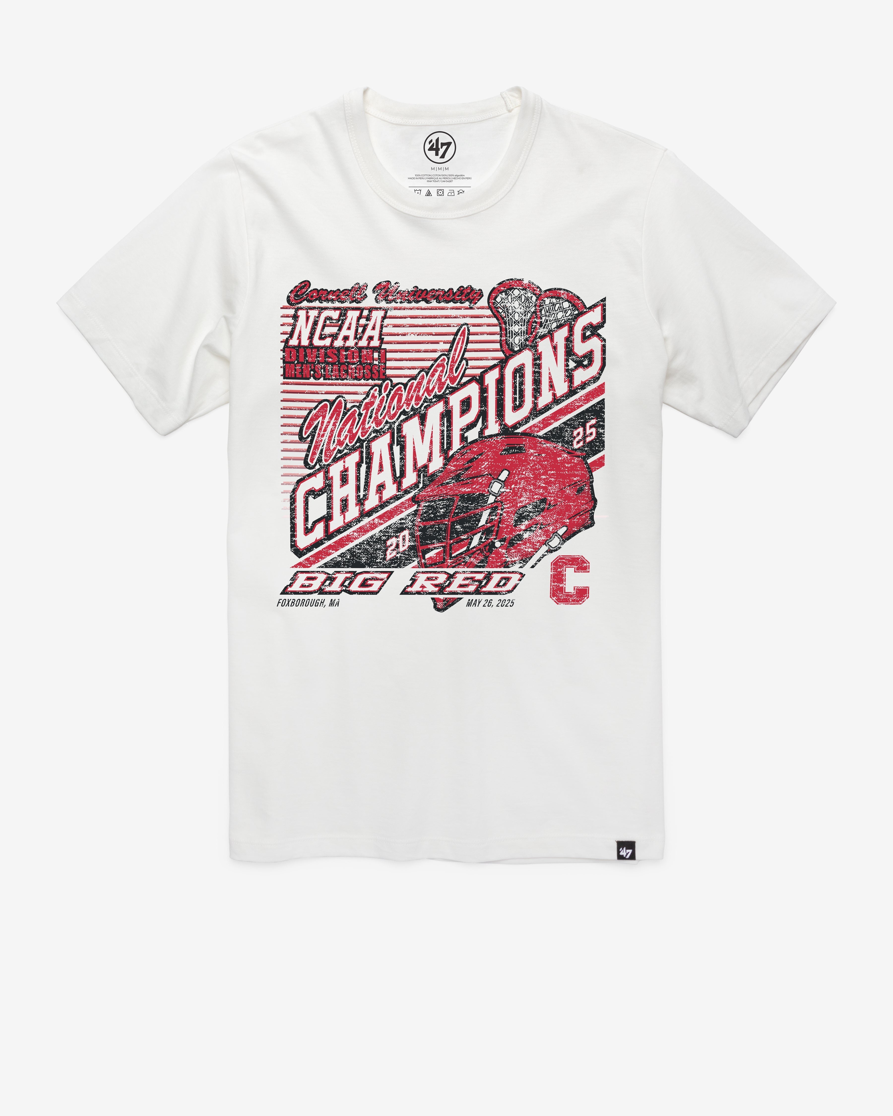 CORNELL BIG RED NCAA NATIONAL CHAMPIONS '47 FRANKLIN TEE