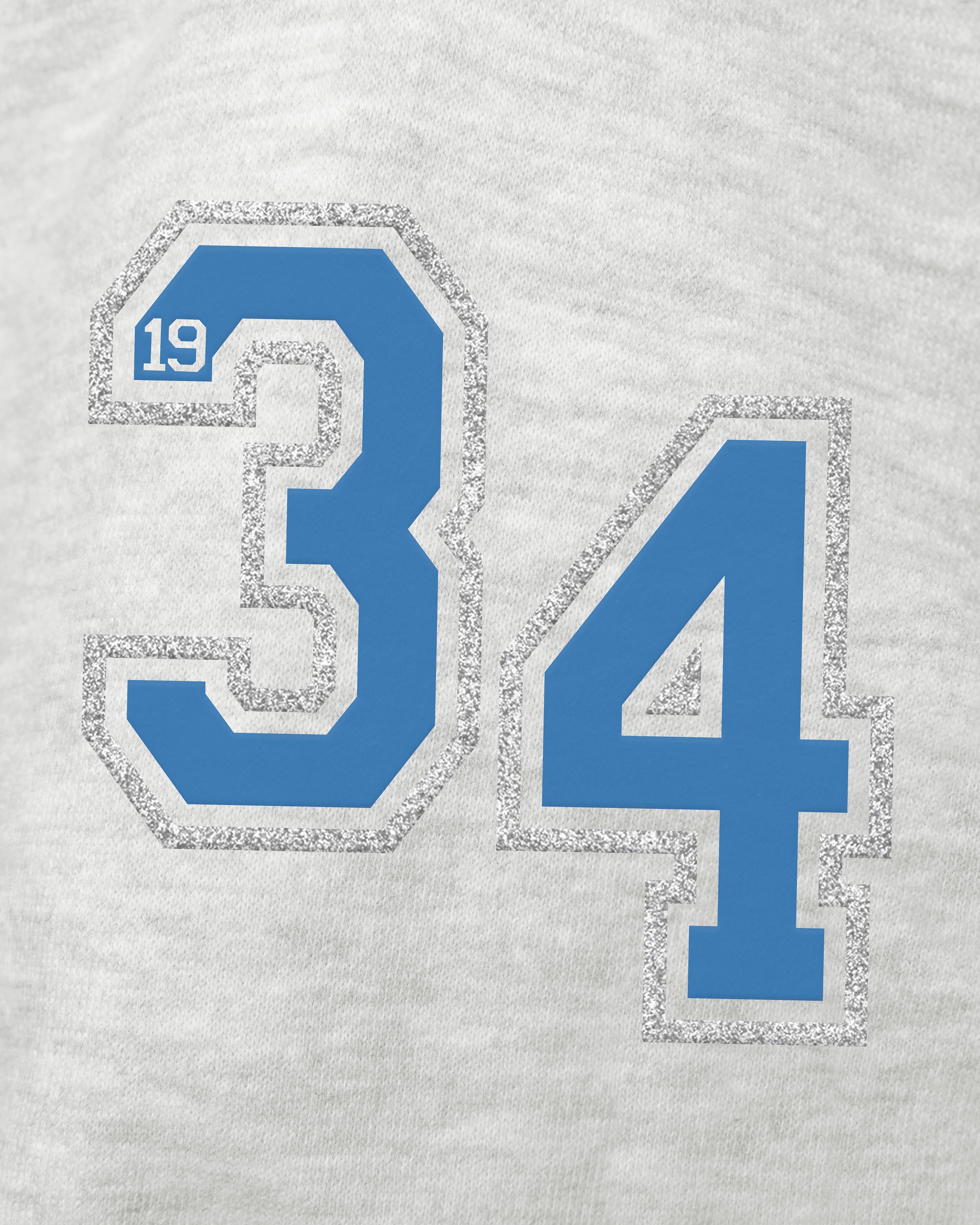 DETROIT LIONS STONEY CLOVER LANE X '47 OVERSIZED GLITTER ARCH CREW WOMENS