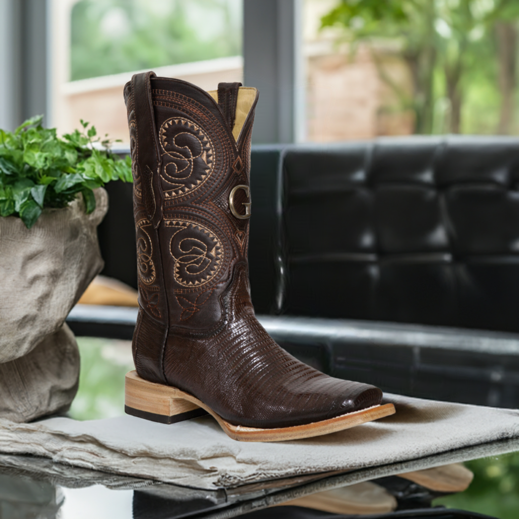 Botas Vaqueras Exoticas de Lizard Original para Hombre 'El General' - ID: 45070