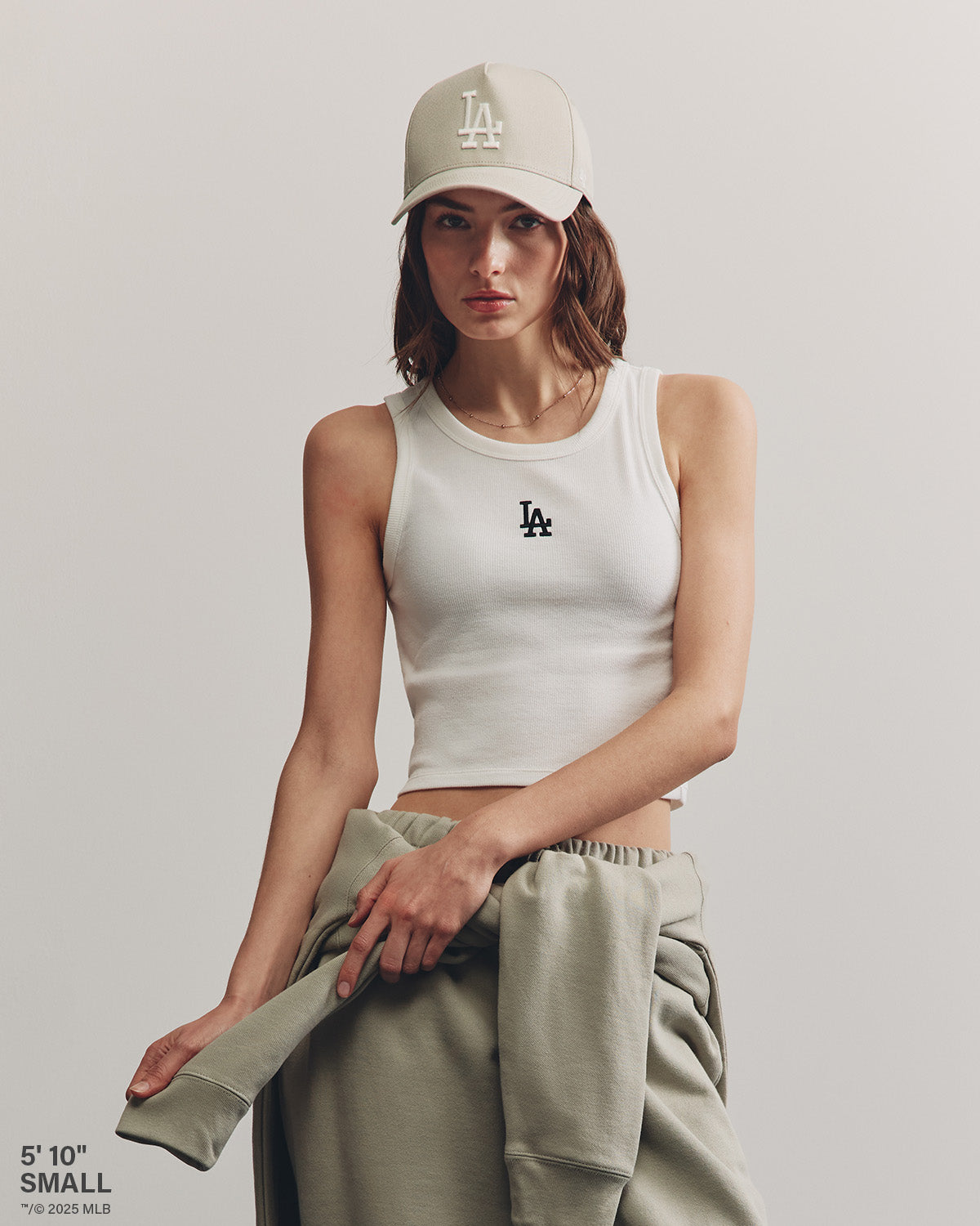 BALTIMORE ORIOLES MICRO EMB '47 BABY RIB TANK WOMENS